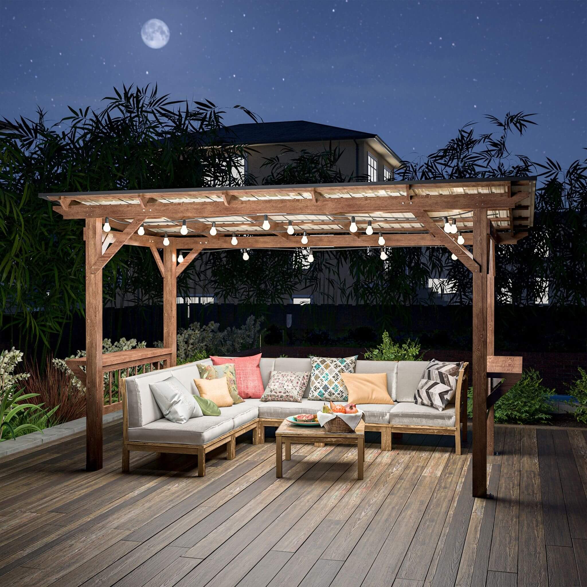 6' x 13' Alora Durable Outdoor Hardtop BBQ Grill Shelter Gazebo With Shelves - Image 10