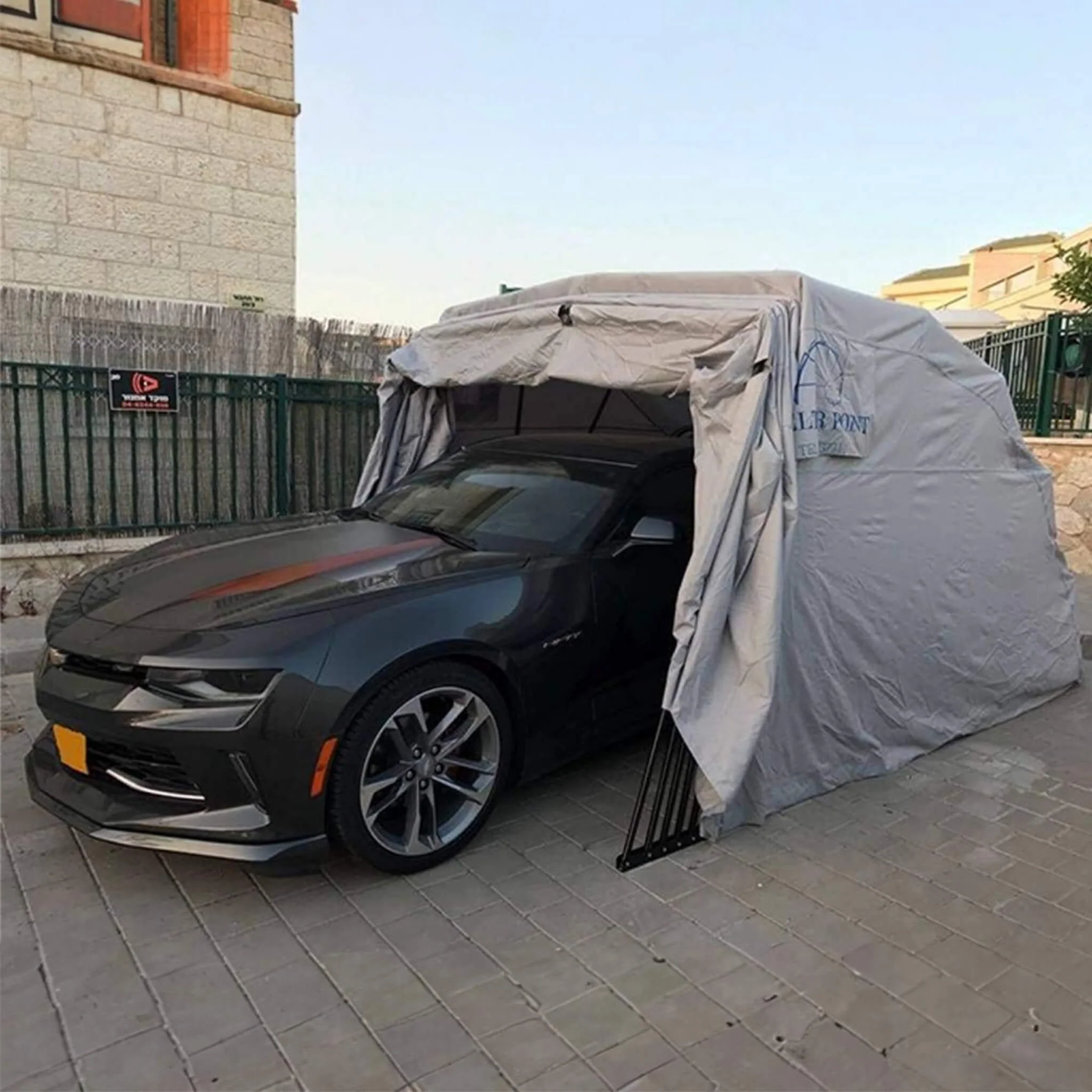 9' x 20' FT Alora Premium All-Weather Retractable Steel Frame Carport Canopy For Cars & SUVs - Image 5