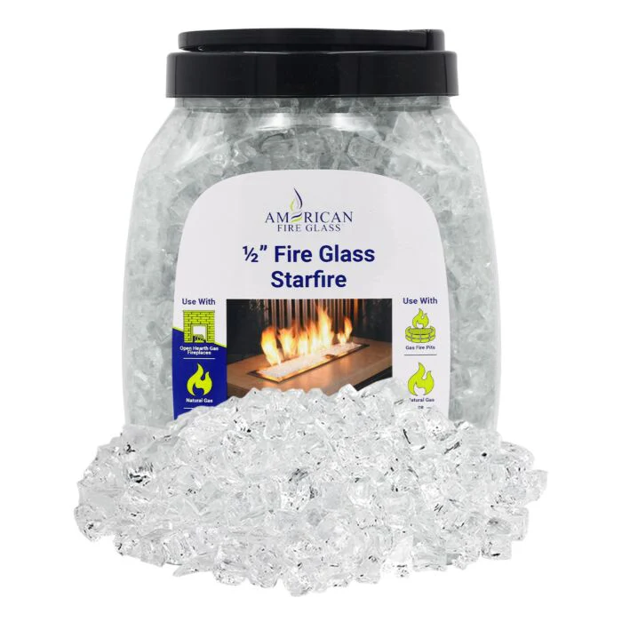 1/2" Classic Fire Glass - 10lbs (Jar) - Image 8