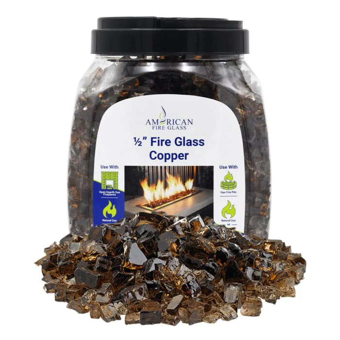 1/2" Classic Fire Glass - 10lbs (Jar) - Image 9