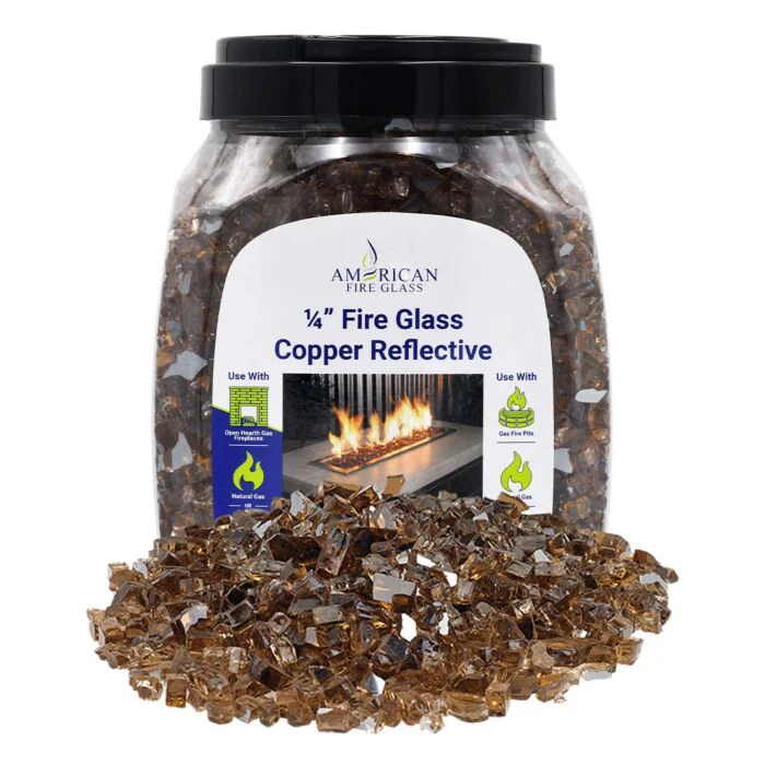 1/4" Reflective Fire Glass - 10lbs (Jar) - Image 6