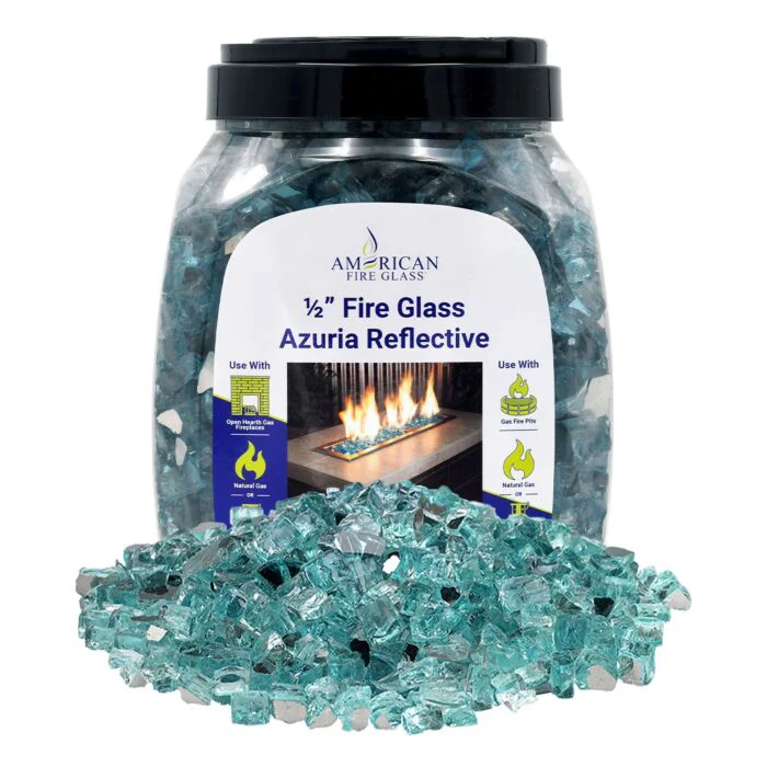 1/2" Reflective Fire Glass - 10lbs (Jar) - Image 4