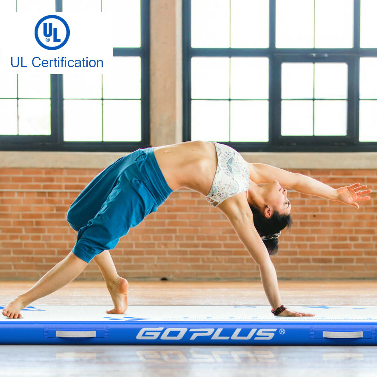 10 Feet Inflatable Gymnastic Tumbling Mat with Electric Pump - Image 7