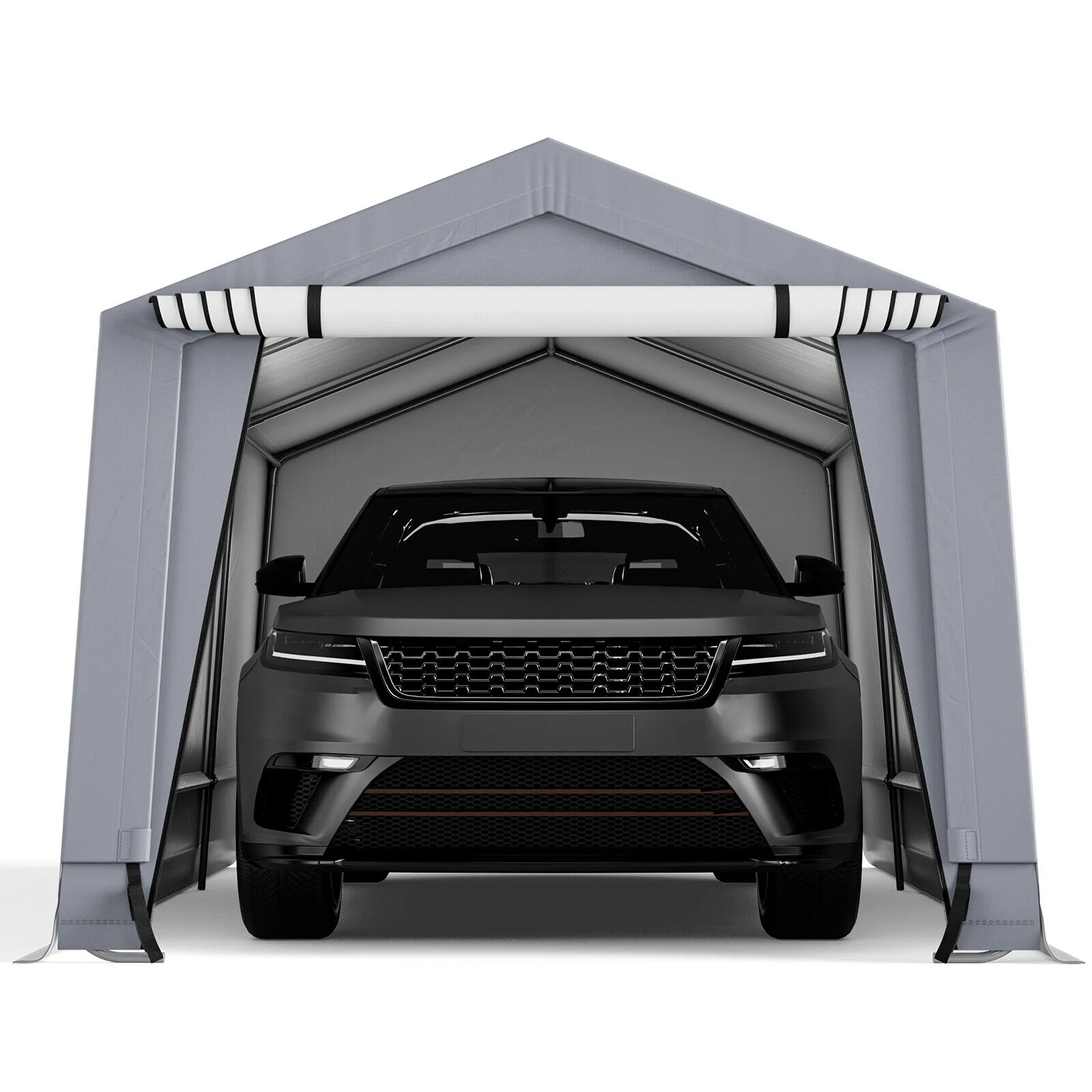 10 x 16/10 x 20 Feet Outdoor Heavy-Duty Carport with 2 Doors-10 x 16 ft - Image 7