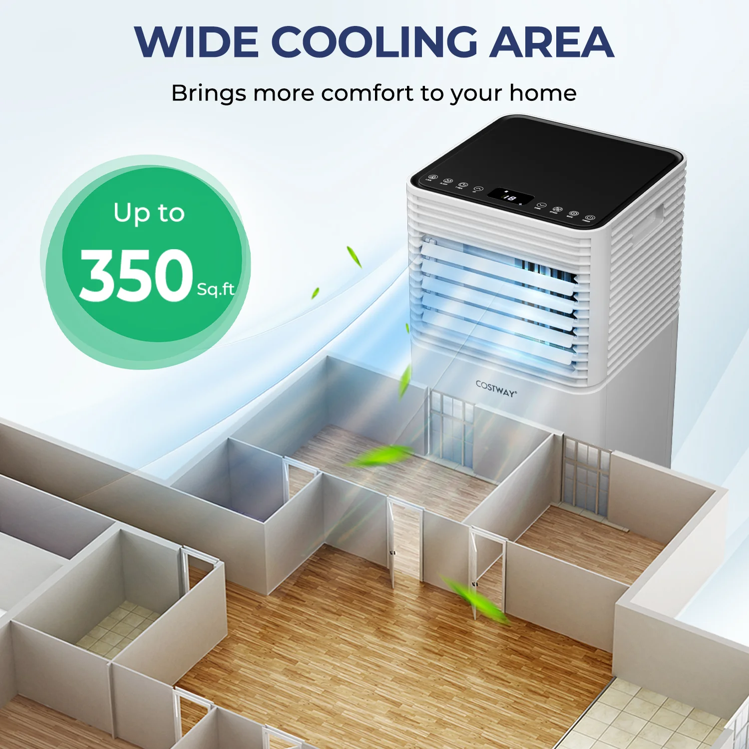 10000 BTU Air Cooler with Fan and Dehumidifier Mode - Image 8