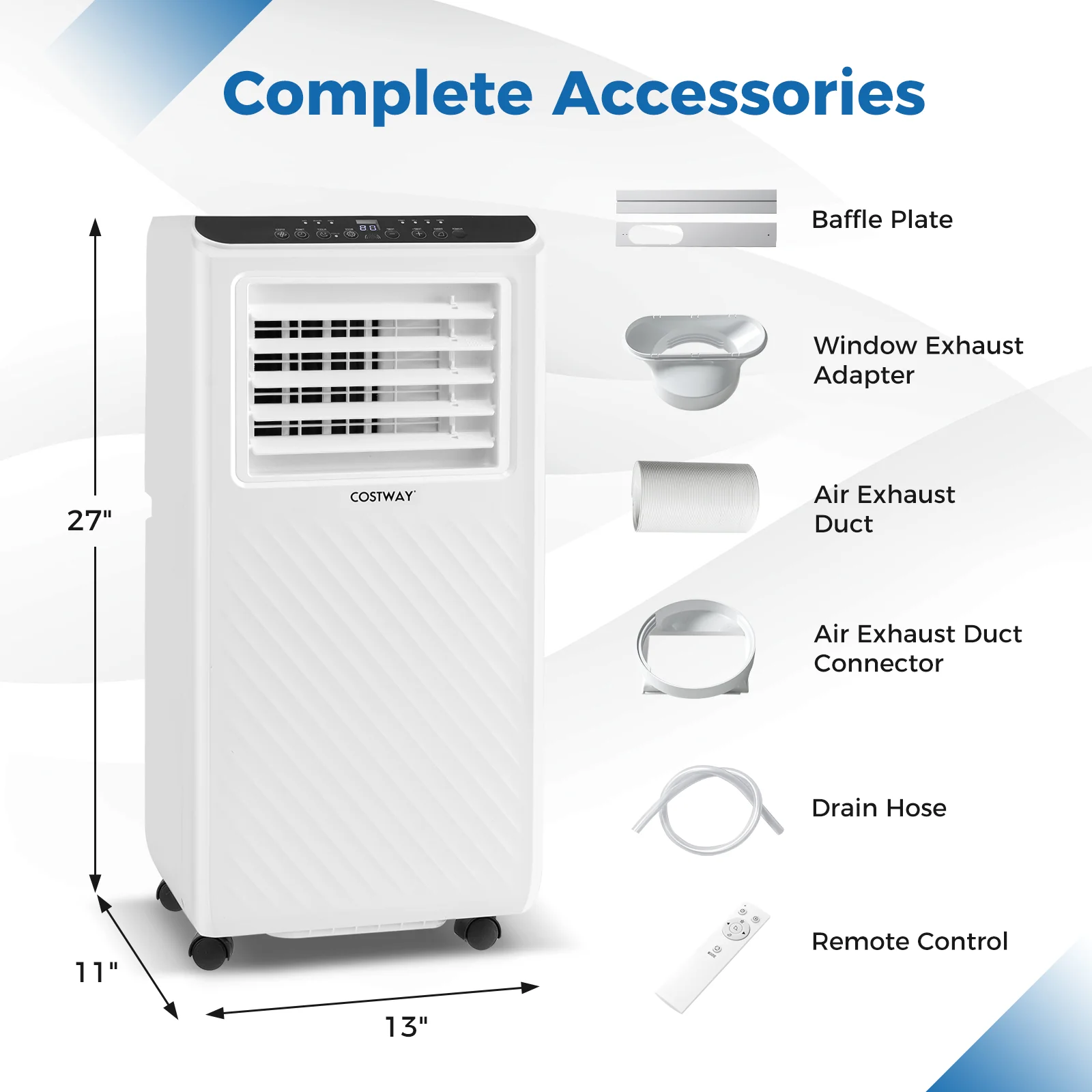 10000 BTU Portable Air Conditioner 3 in 1 Floor AC Unit with Fan and Dehumidifier - Image 4