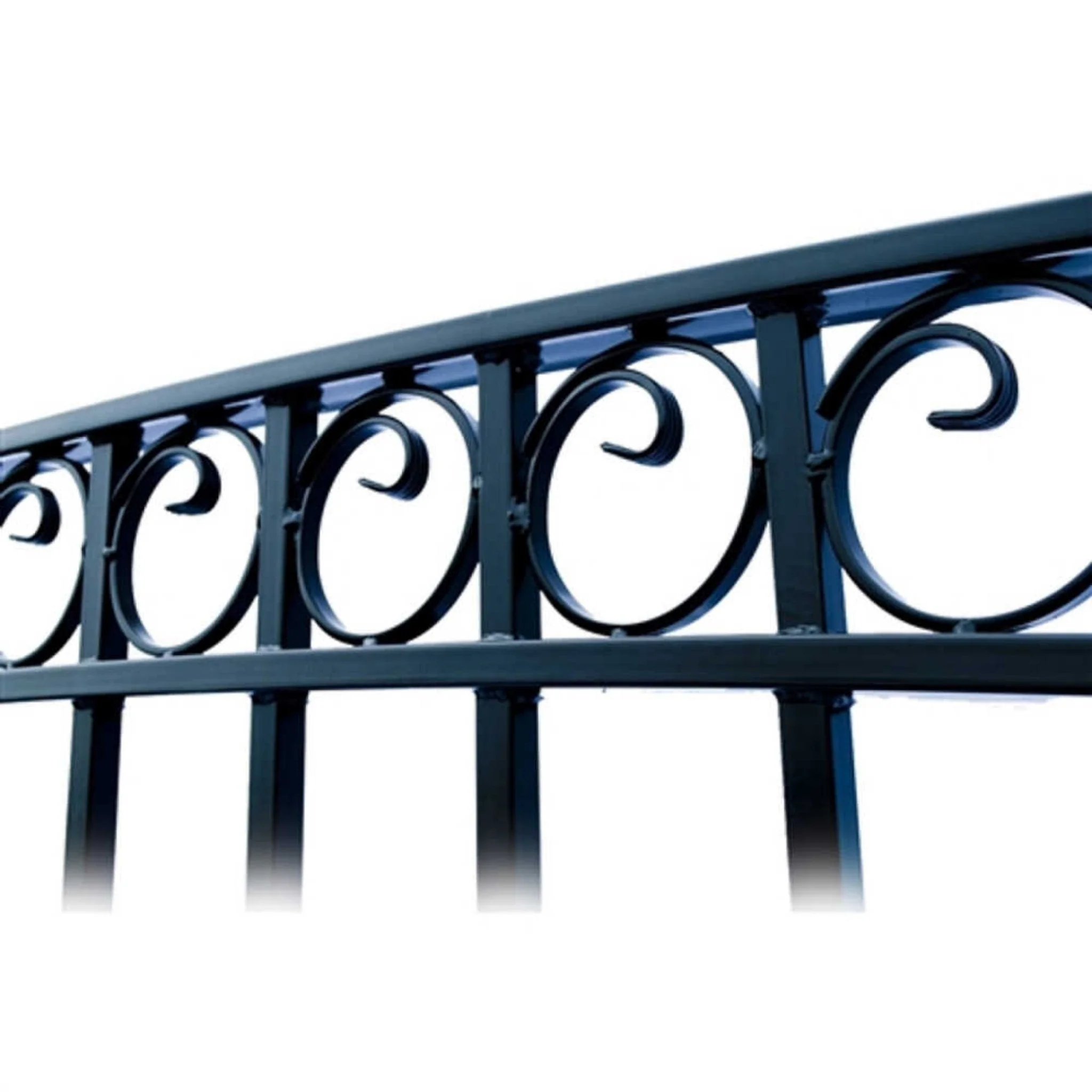 12FT - 18FT Heavy-Duty Paris-Style Steel Premium Dual-Swing Driveway Gate - Image 14