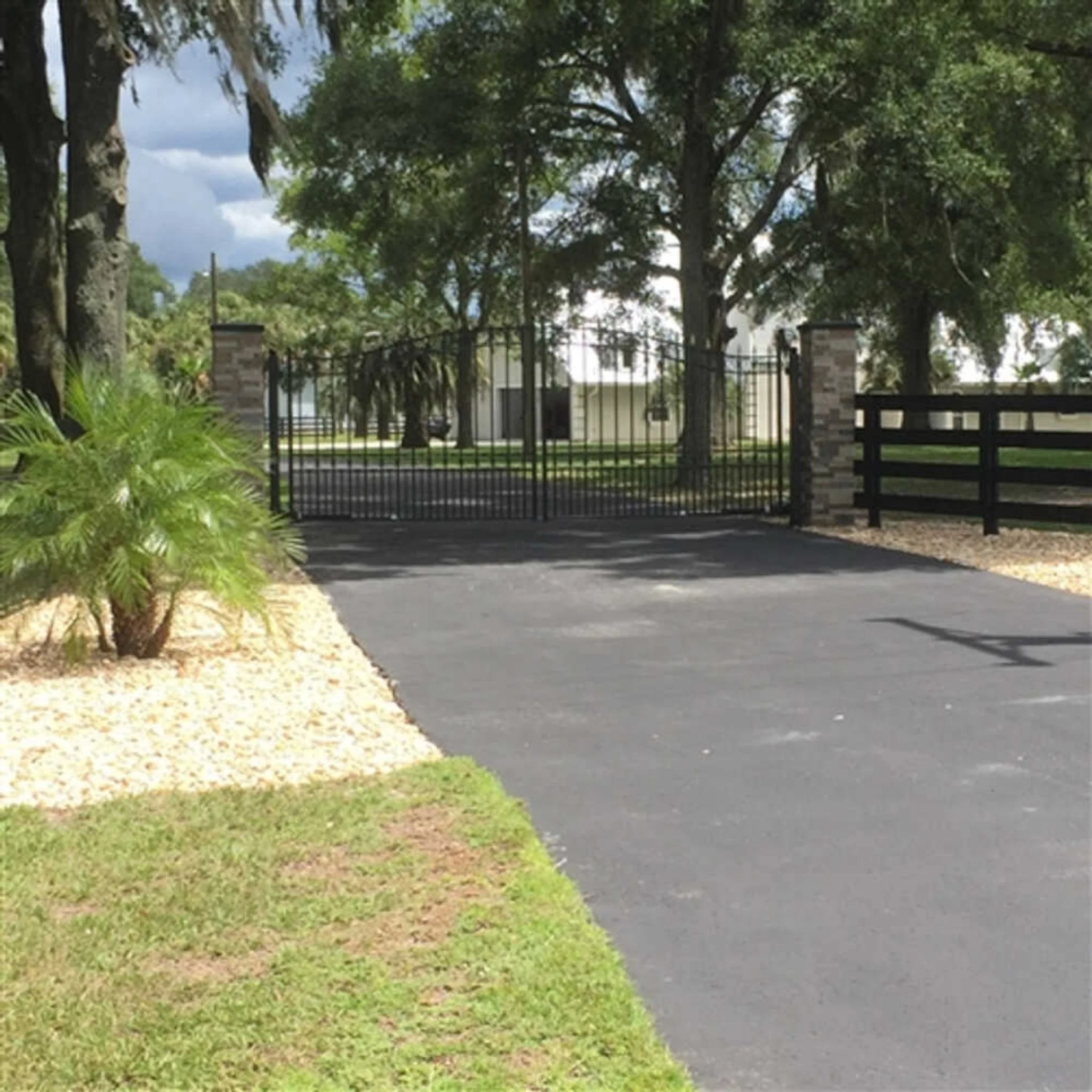 12FT - 18FT Heavy-Duty Prague-Style Powder-Coated Galvanized Steel Dual Swing Driveway Gate - Image 6