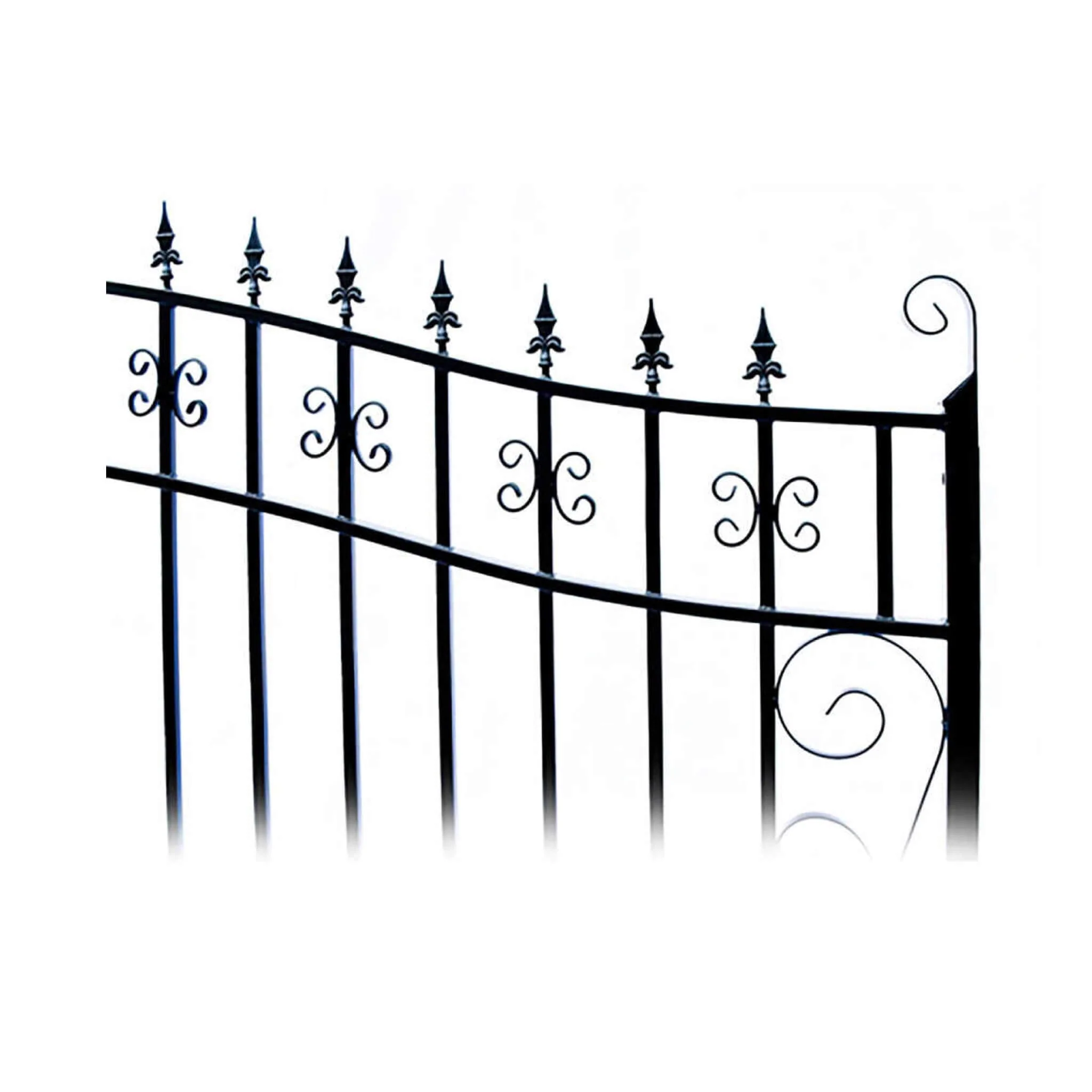12FT - 18FT Heavy-Duty Venice-Style Steel Dual-Swing Driveway Gate - Image 5
