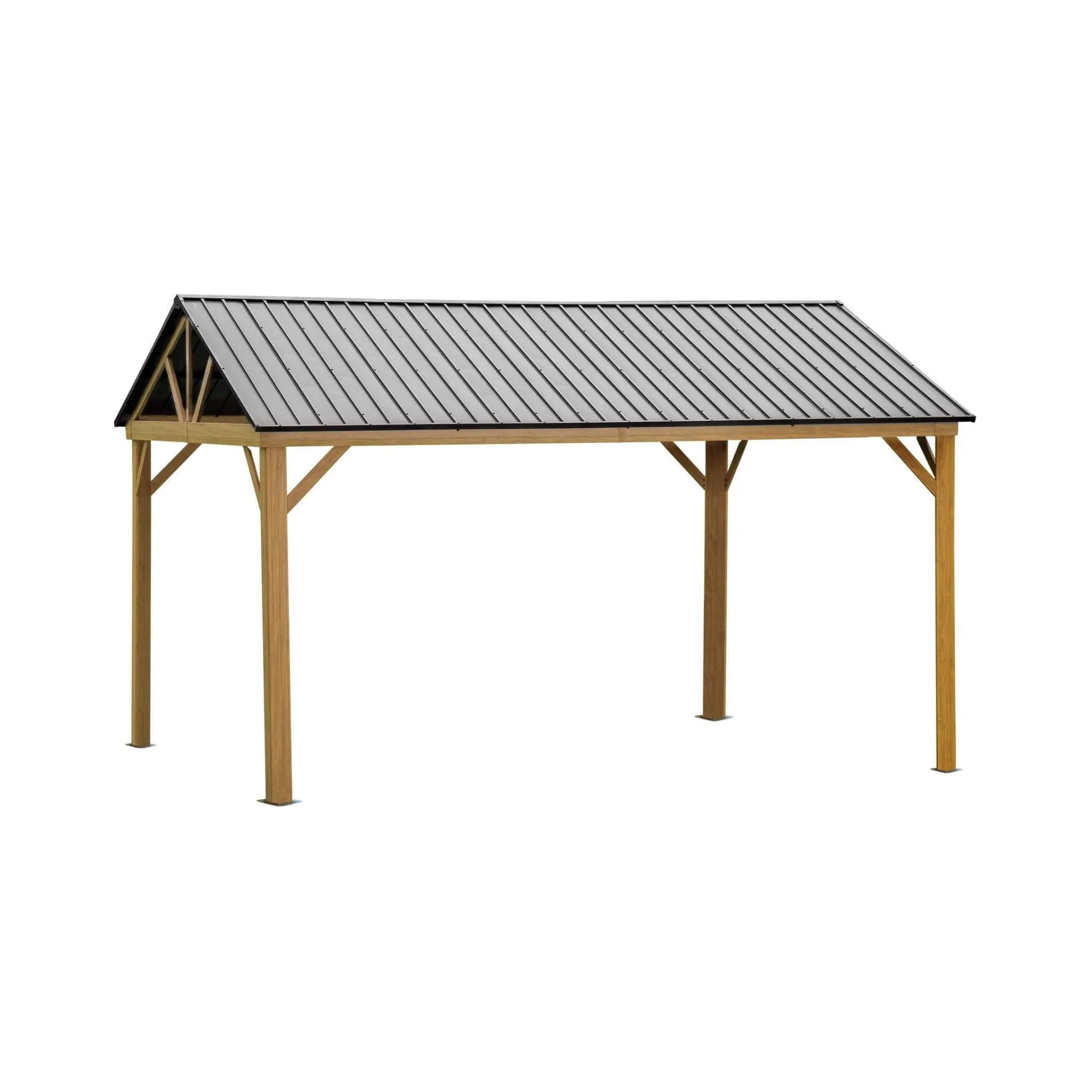 12' x 14' Alora Hardtop All-Weather Outdoor Gazebo With Galvanized Steel Roof - Image 8