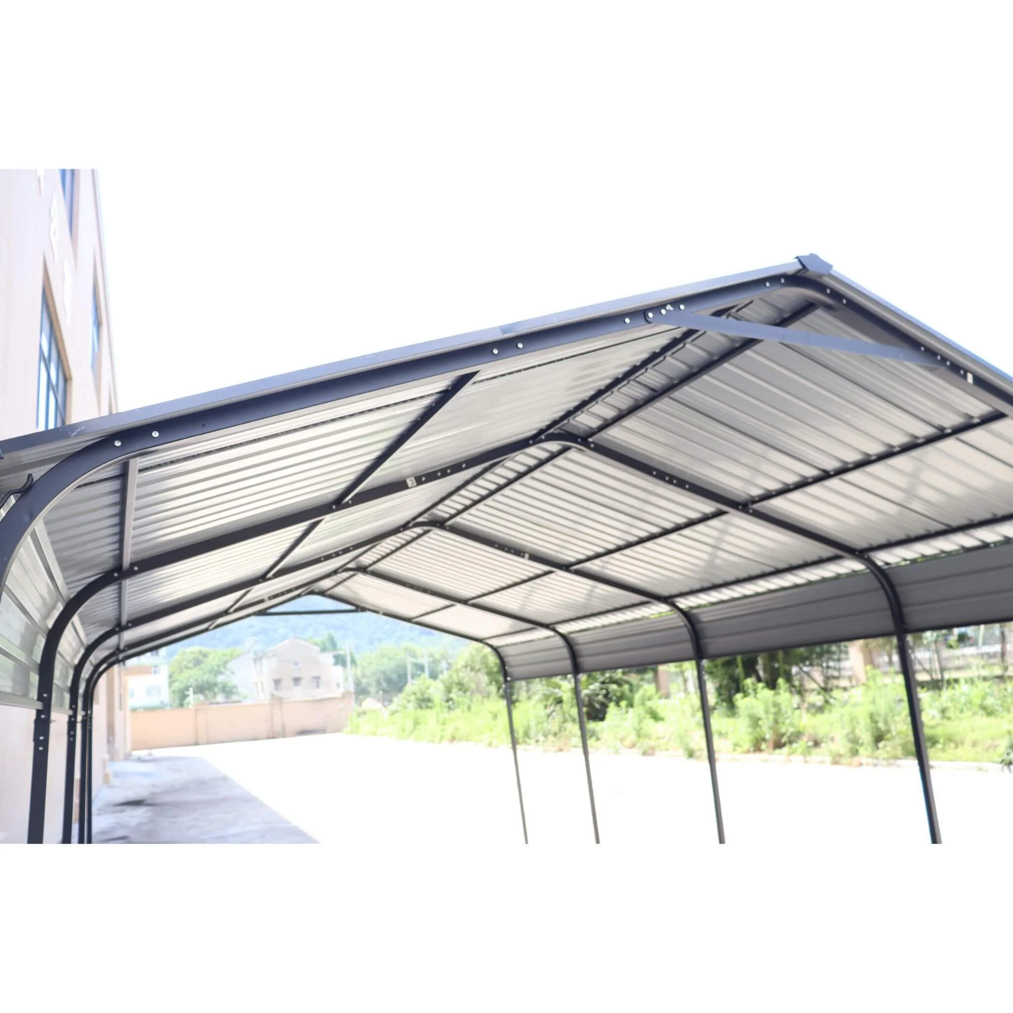 12' x 20' FT Alora Heavy-Duty Metal Carport With Galvanized Steel Roof - Image 17