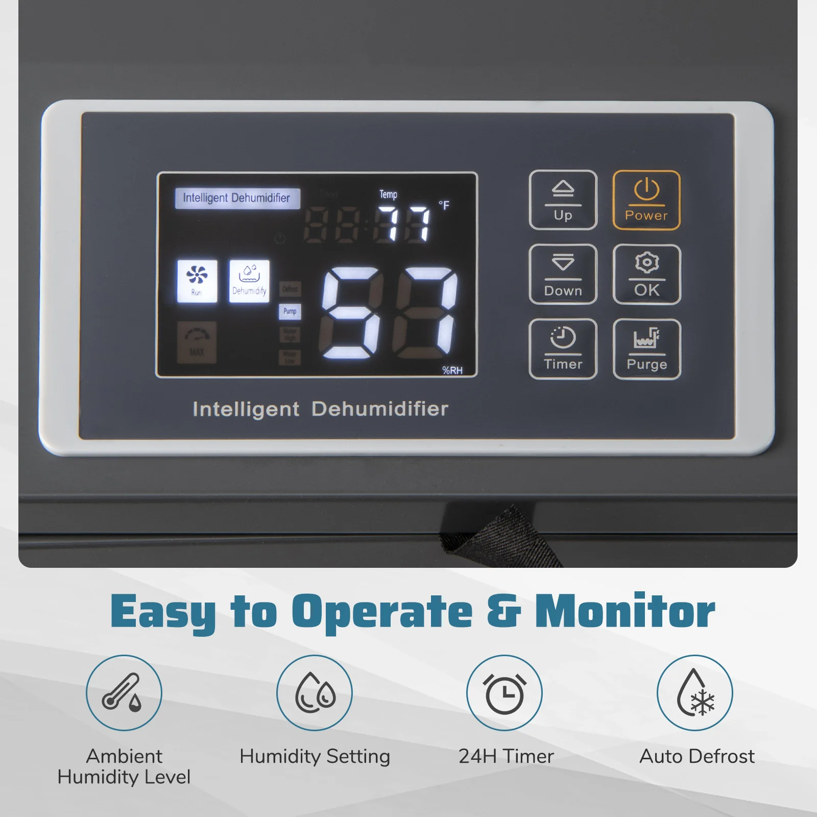 154 Pints Commercial Dehumidifier with Pump and Drain Hoses - Image 6