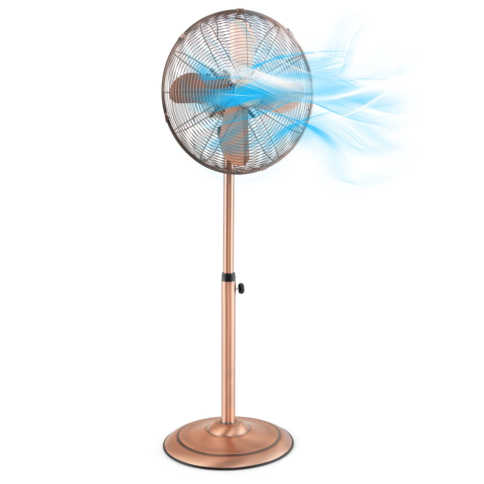 16 Inch Pedestal Standing Fan Oscillating Pedestal Fan with 3 Speeds and Adjustable Height - Image 3