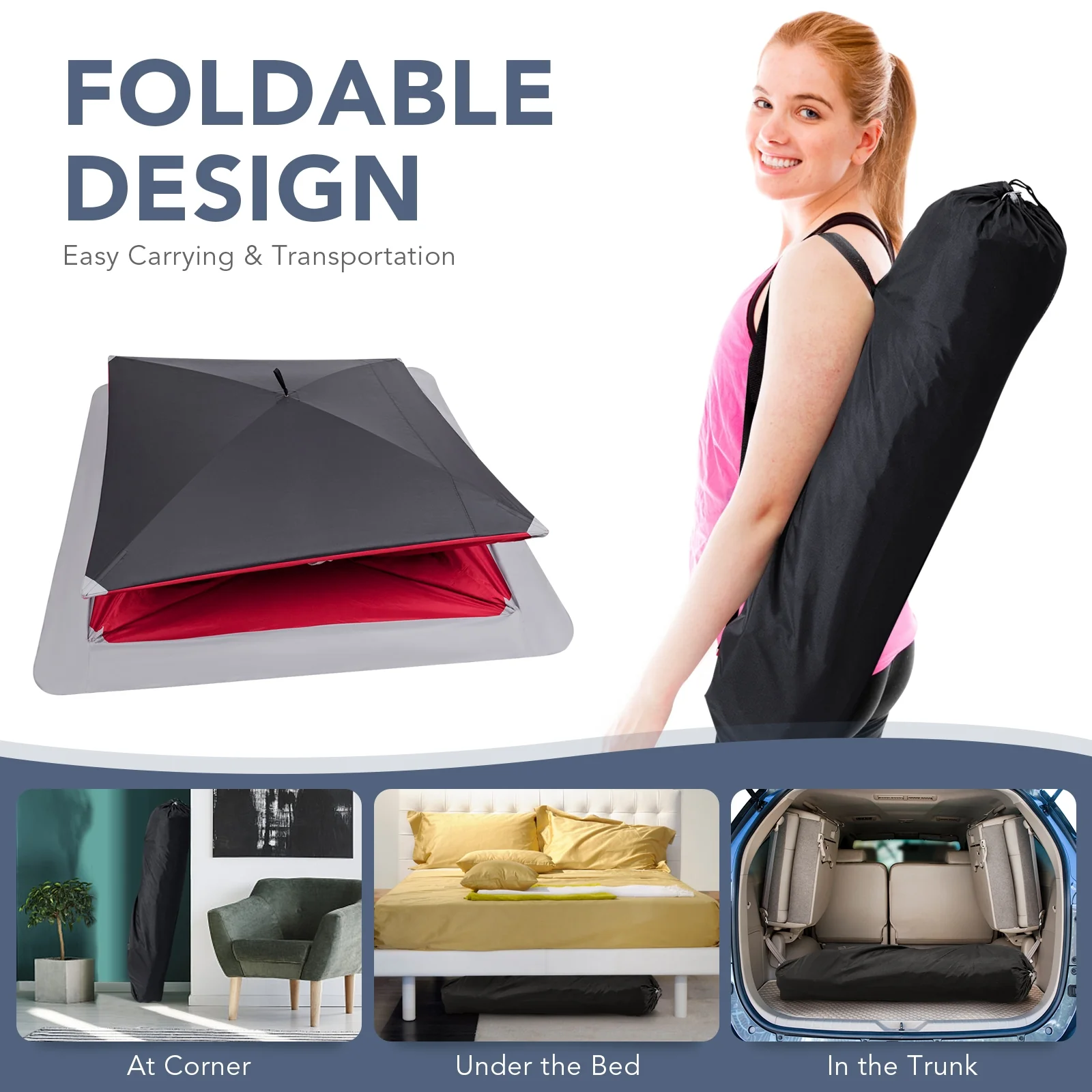 2-person Portable Ice Shelter Fishing Tent with Bag - Image 5