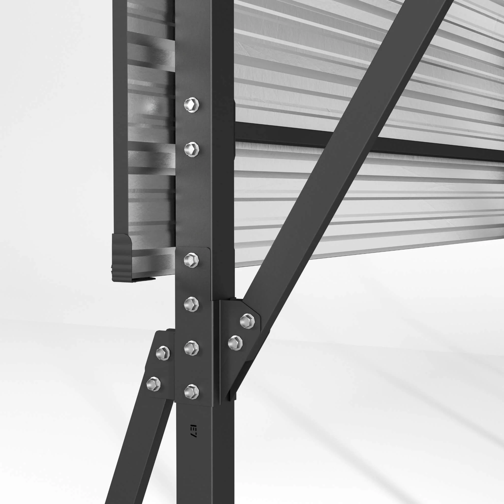 20' x 20' FT Alora Extra Large Heavy-Duty Outdoor Metal Carport With Galvanized Steel Roof - Image 10