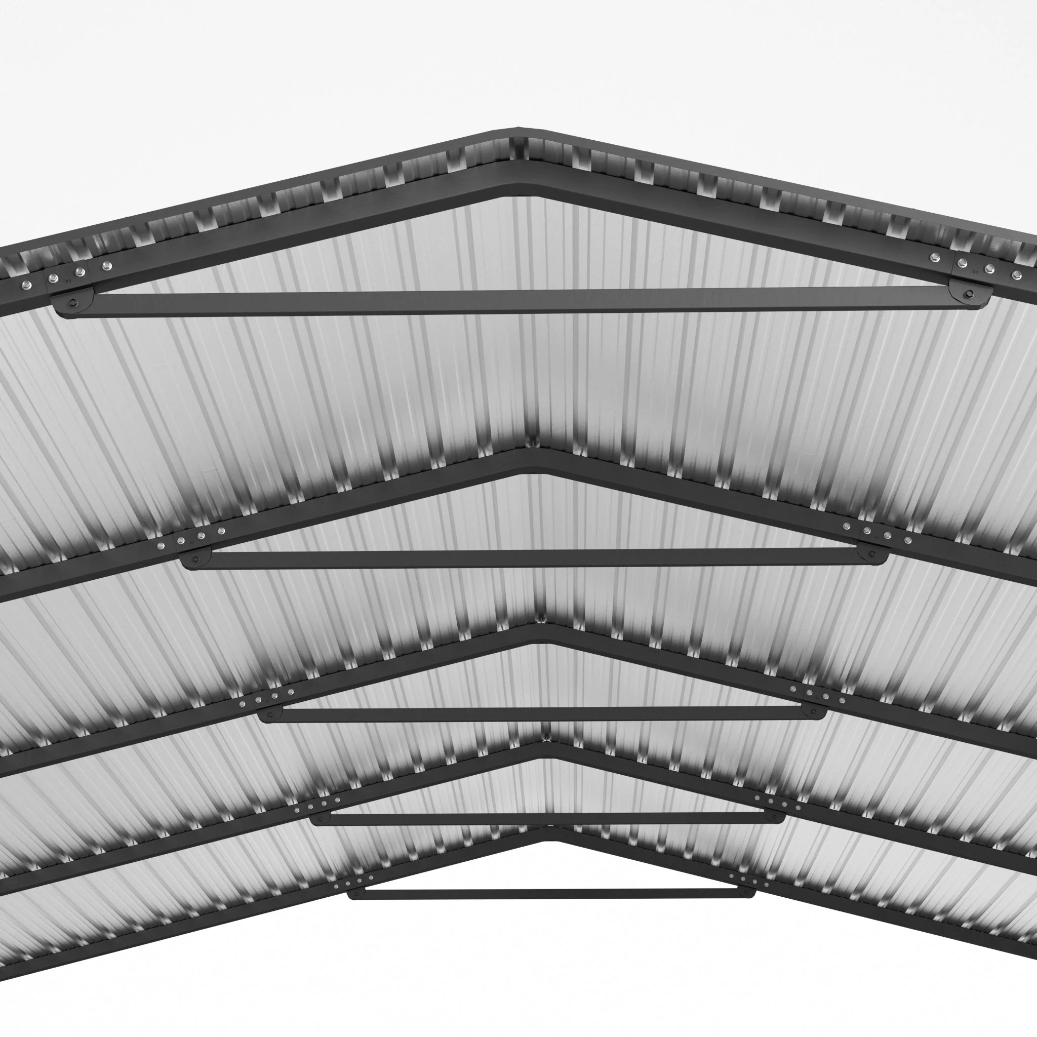 20' x 20' FT Alora Extra Large Heavy-Duty Outdoor Metal Carport With Galvanized Steel Roof - Image 12