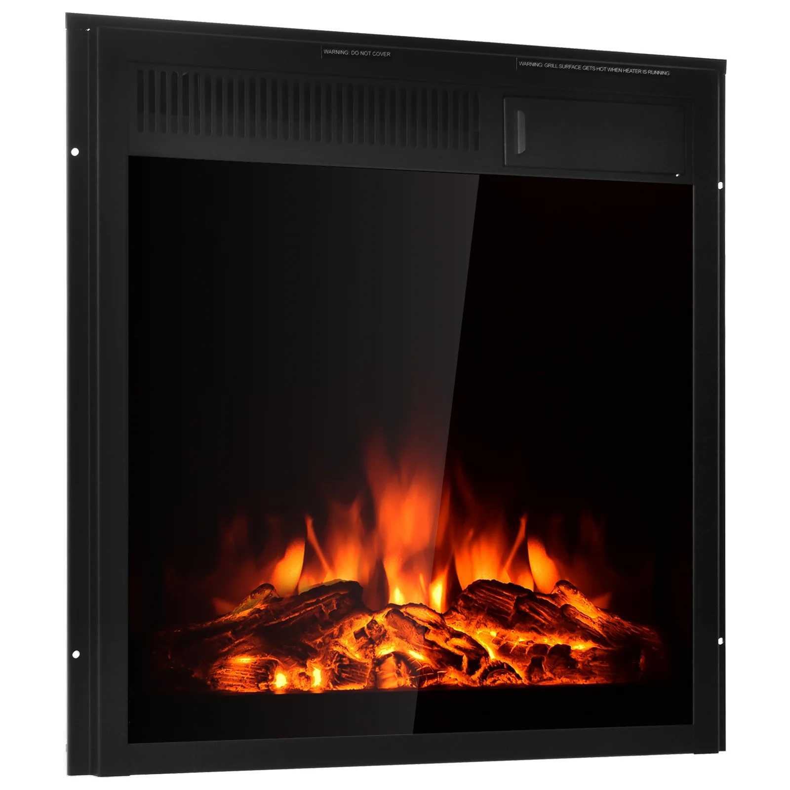 22.5" Electric Fireplace Insert Freestanding and Recessed Heater - Image 3