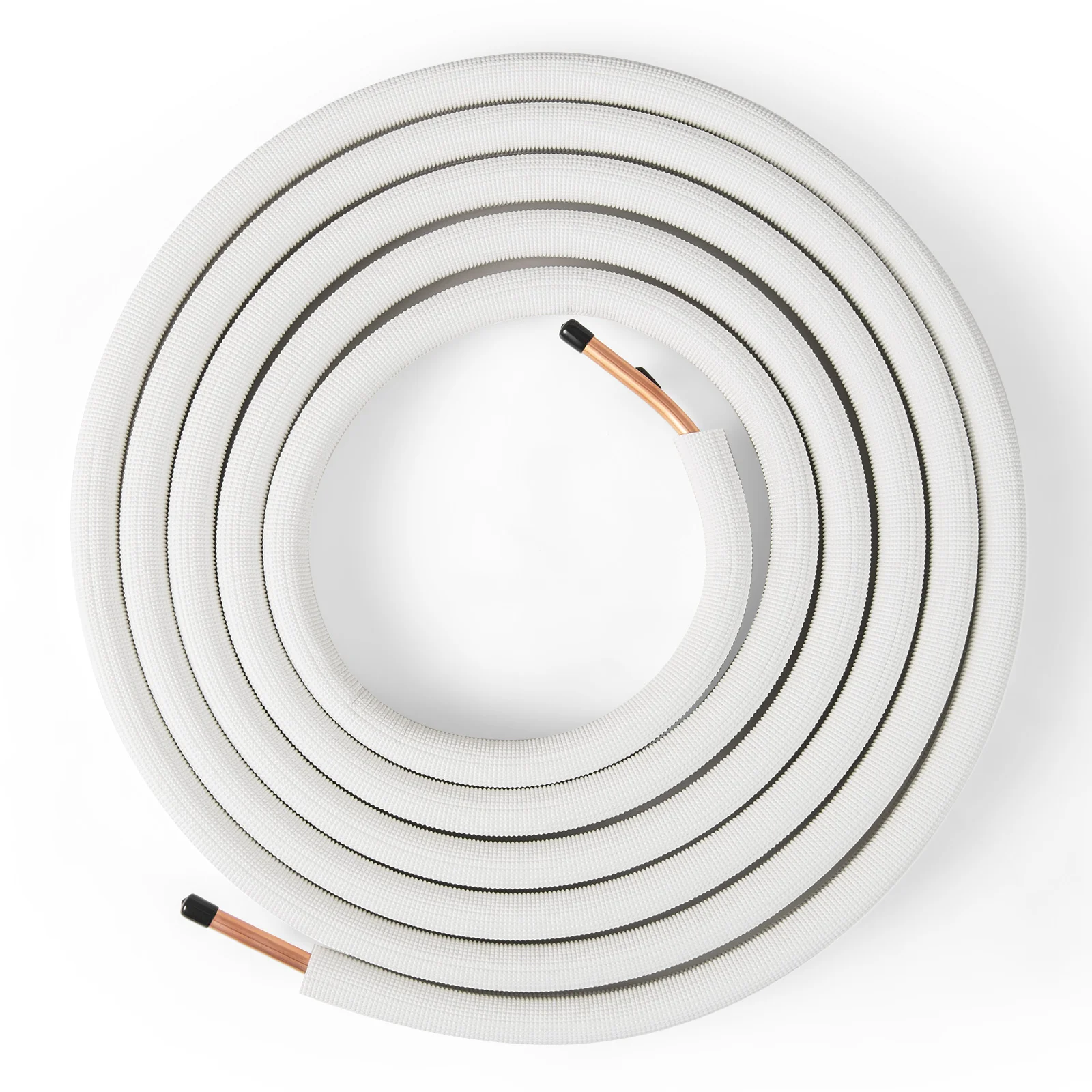 25 Feet Mini Split Line Set with 1/4 Inch and 1/2 Inch O.D. Copper Pipes Tubing - Image 2