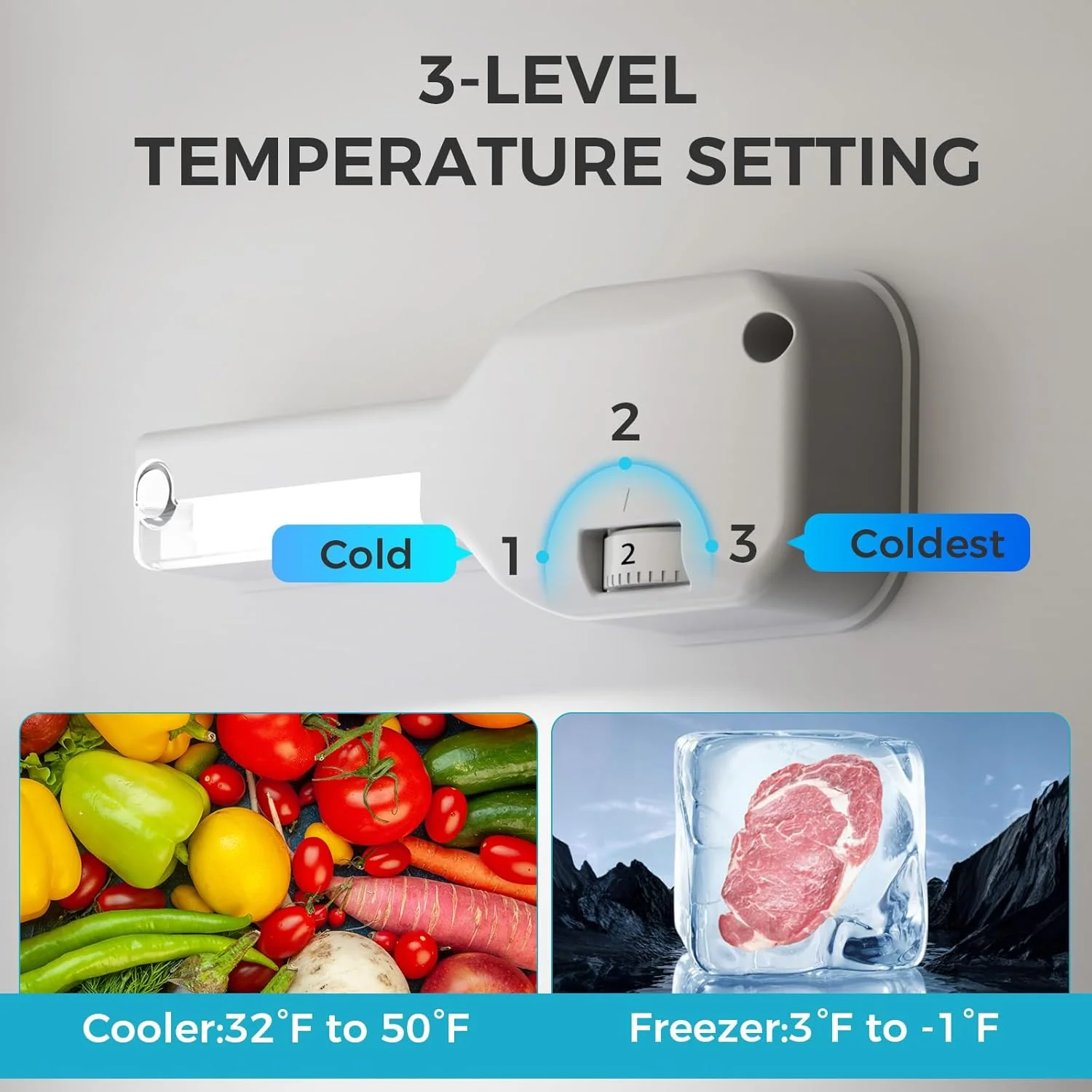 3.2 Cu.Ft Mini Fridge with Freezer Double Door Compact Refrigerator 58087RRE0 - Image 3