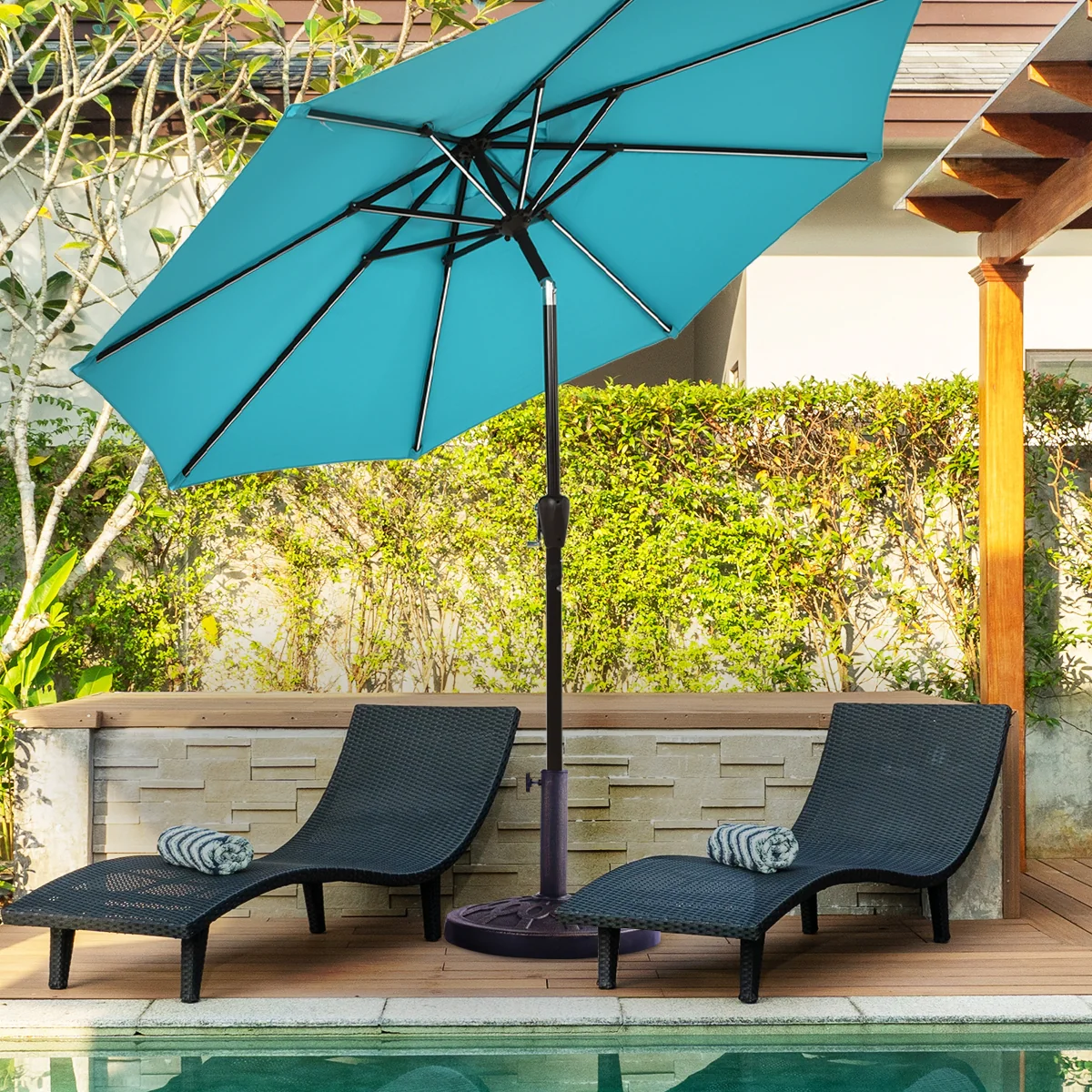 30lbs 18 Inches Heavy Duty Outdoor Patio Market Umbrella Base - Image 5