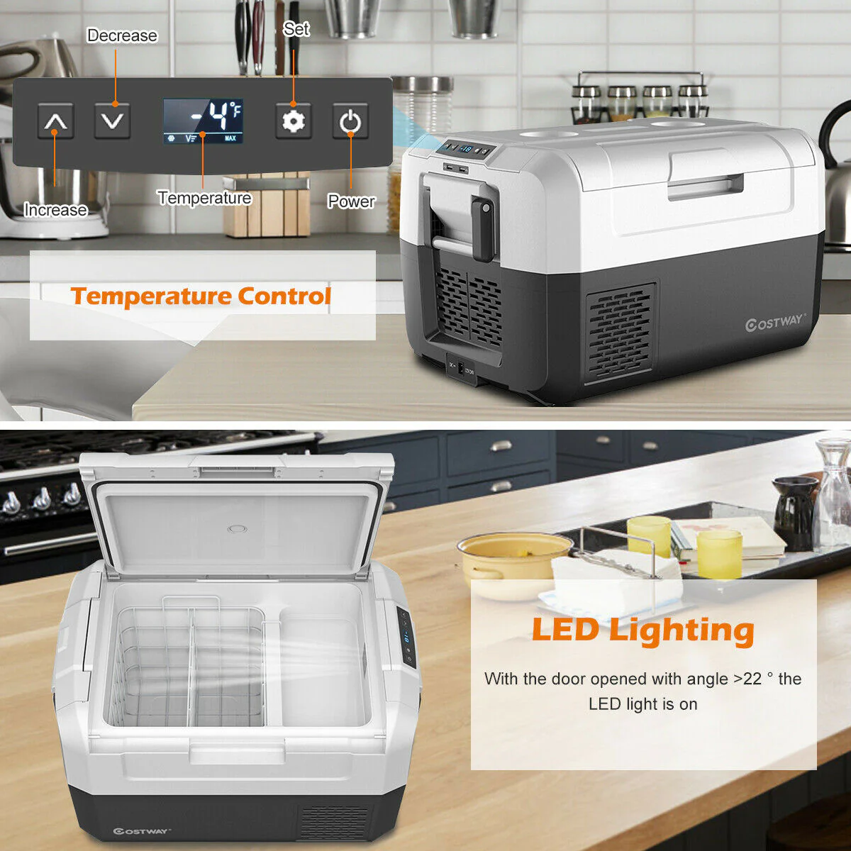 37 Quart Portable Electric Compressor Camping Car Cooler - Image 5