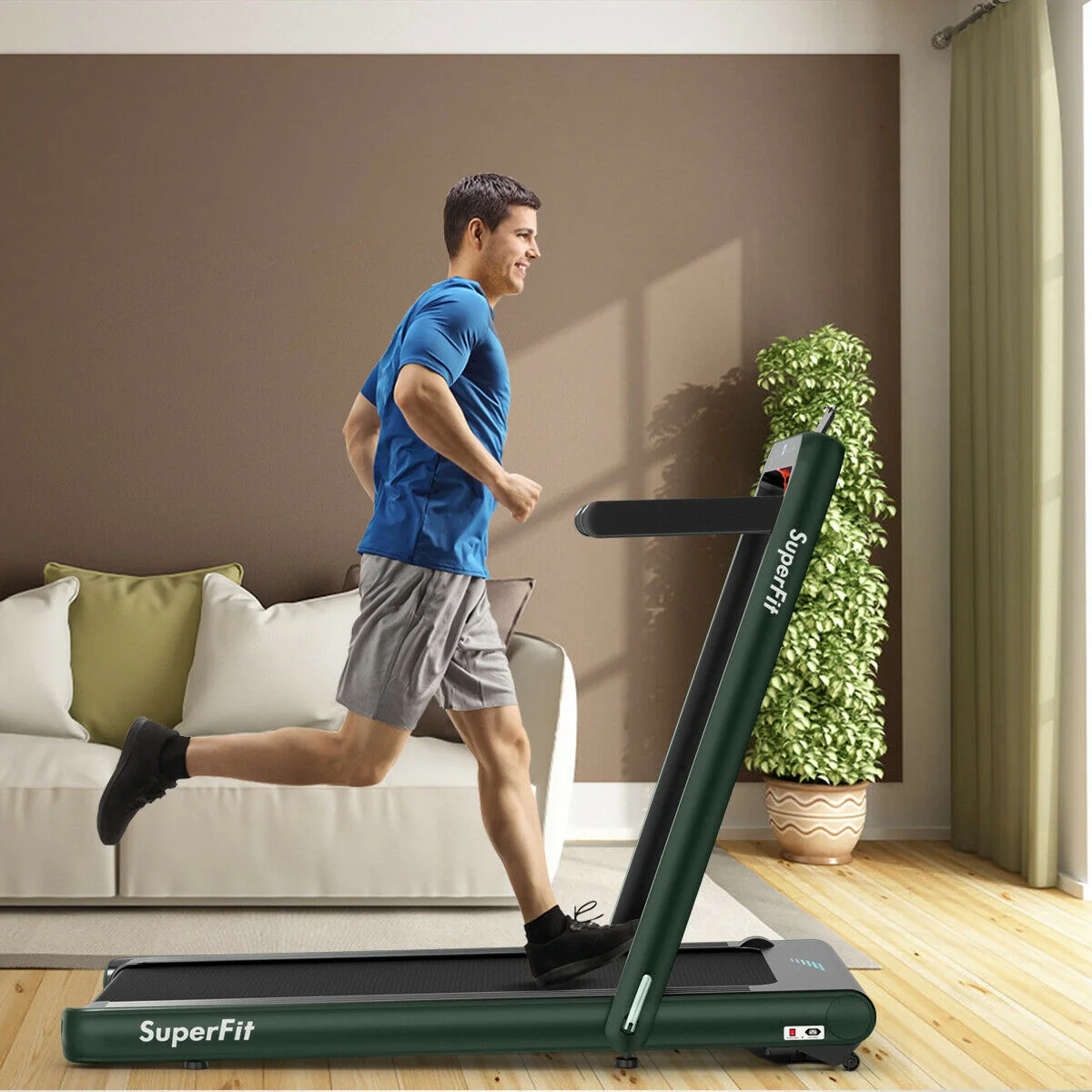 4.75HP 2 In 1 Folding Treadmill with Remote APP Control - Image 16