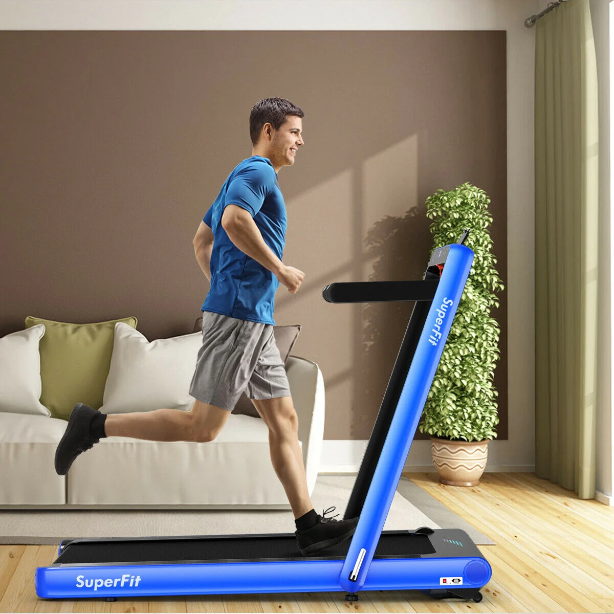4.75HP 2 In 1 Folding Treadmill with Remote APP Control - Image 18