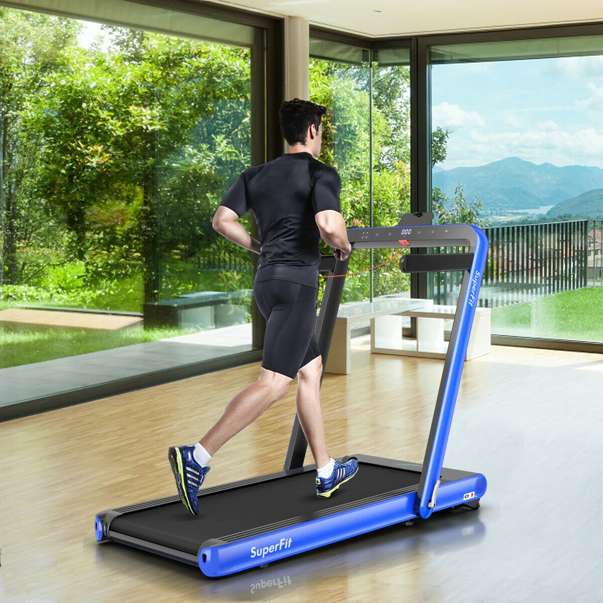 4.75HP 2 In 1 Folding Treadmill with Remote APP Control - Image 19