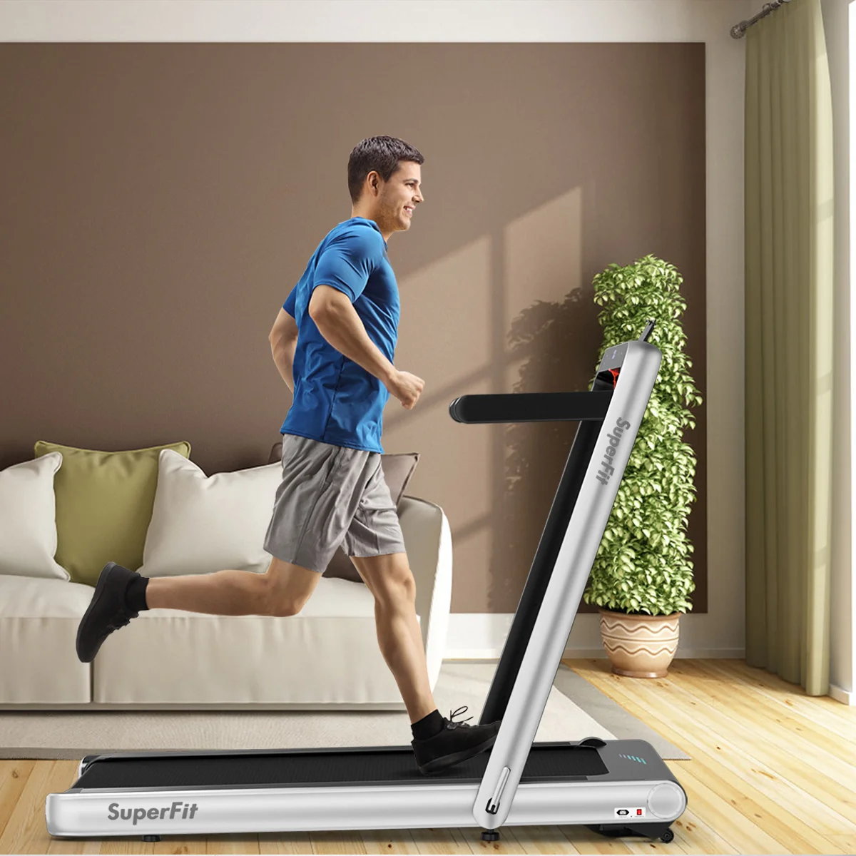 4.75HP 2 In 1 Folding Treadmill with Remote APP Control - Image 22