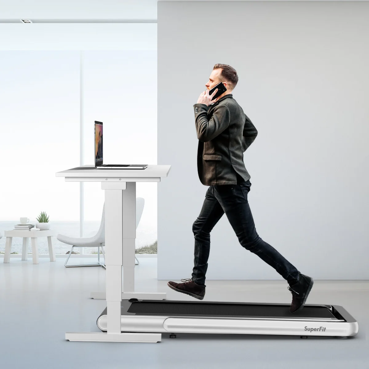 4.75HP 2 In 1 Folding Treadmill with Remote APP Control - Image 23