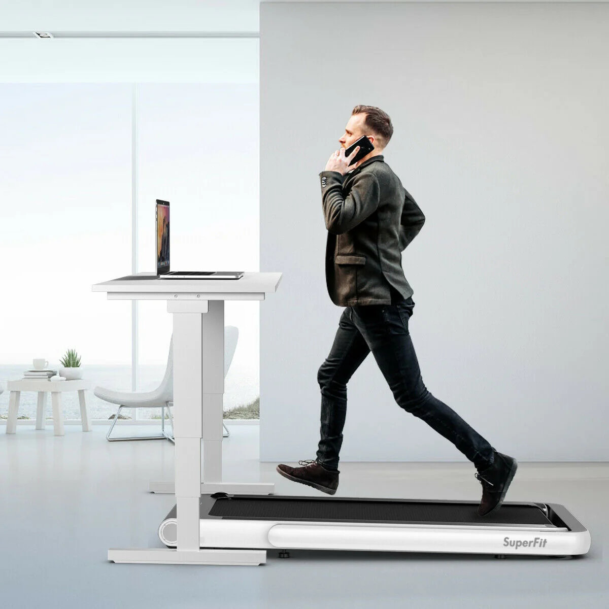 4.75HP 2 In 1 Folding Treadmill with Remote APP Control - Image 8