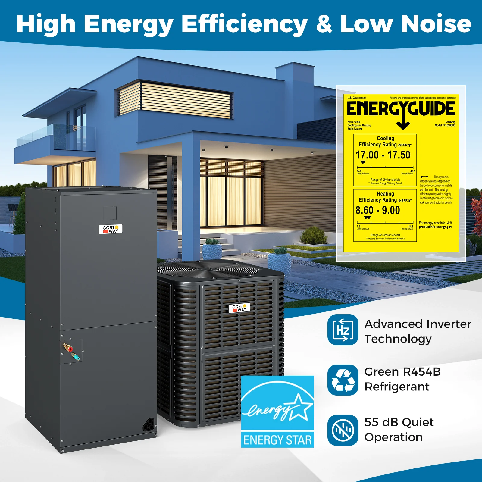 4 to 5 Ton 17-17.5 SEER2 Central Air Conditioner with Variable Speed - Image 2