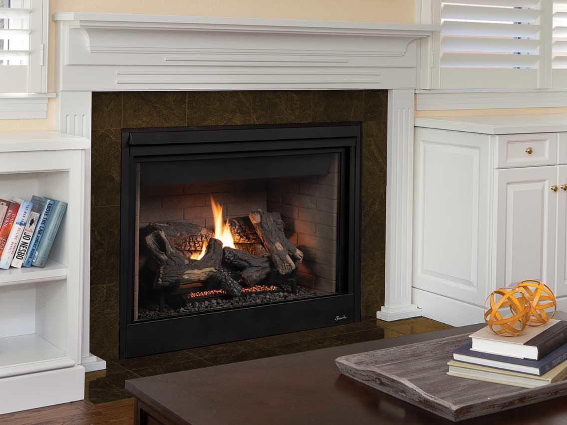 Superior 40" Direct Vent Fireplace  Electronic Ignition Black Interior LP - DRT4040DEP-C