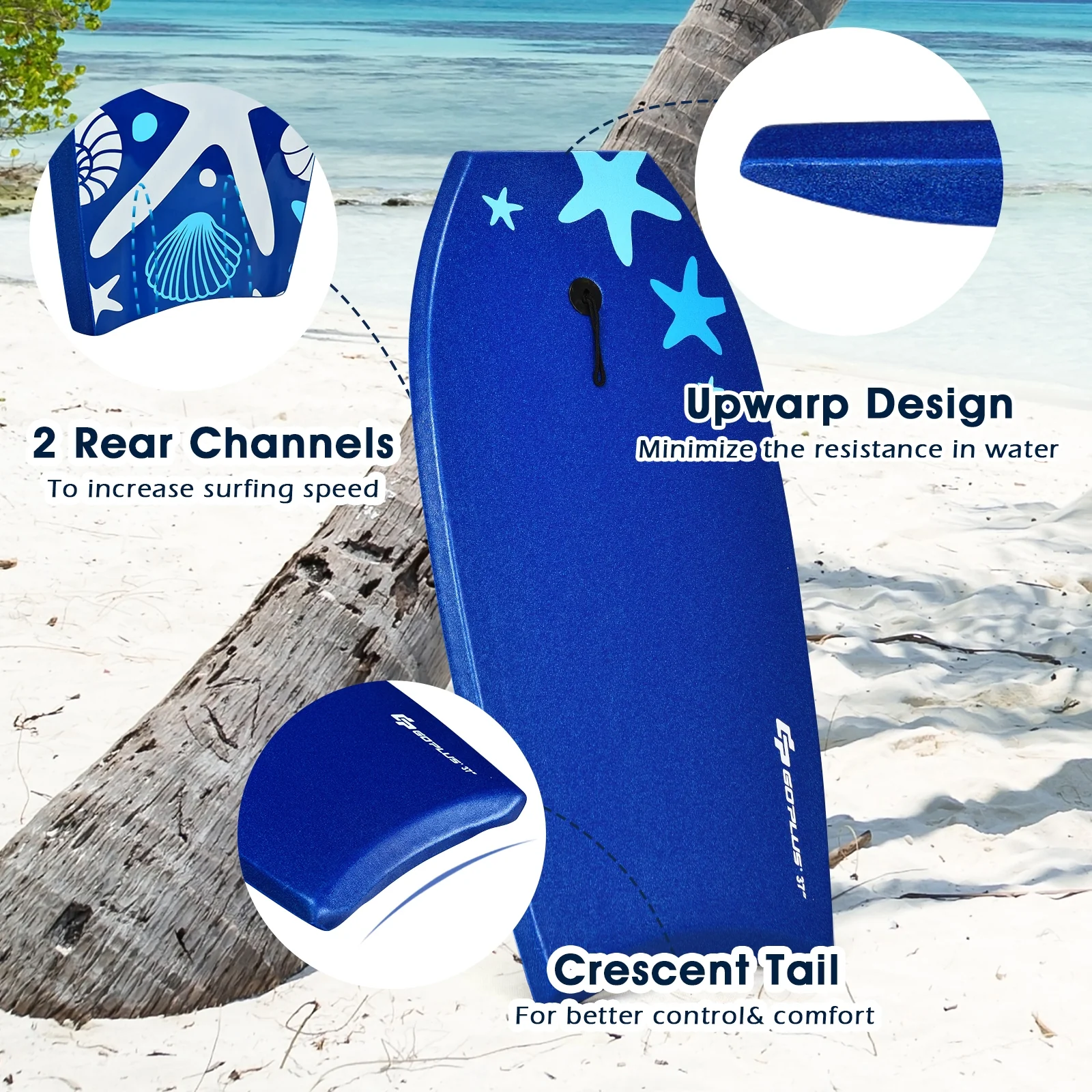 Lightweight Super Portable Surfing Bodyboard-Large - Image 8