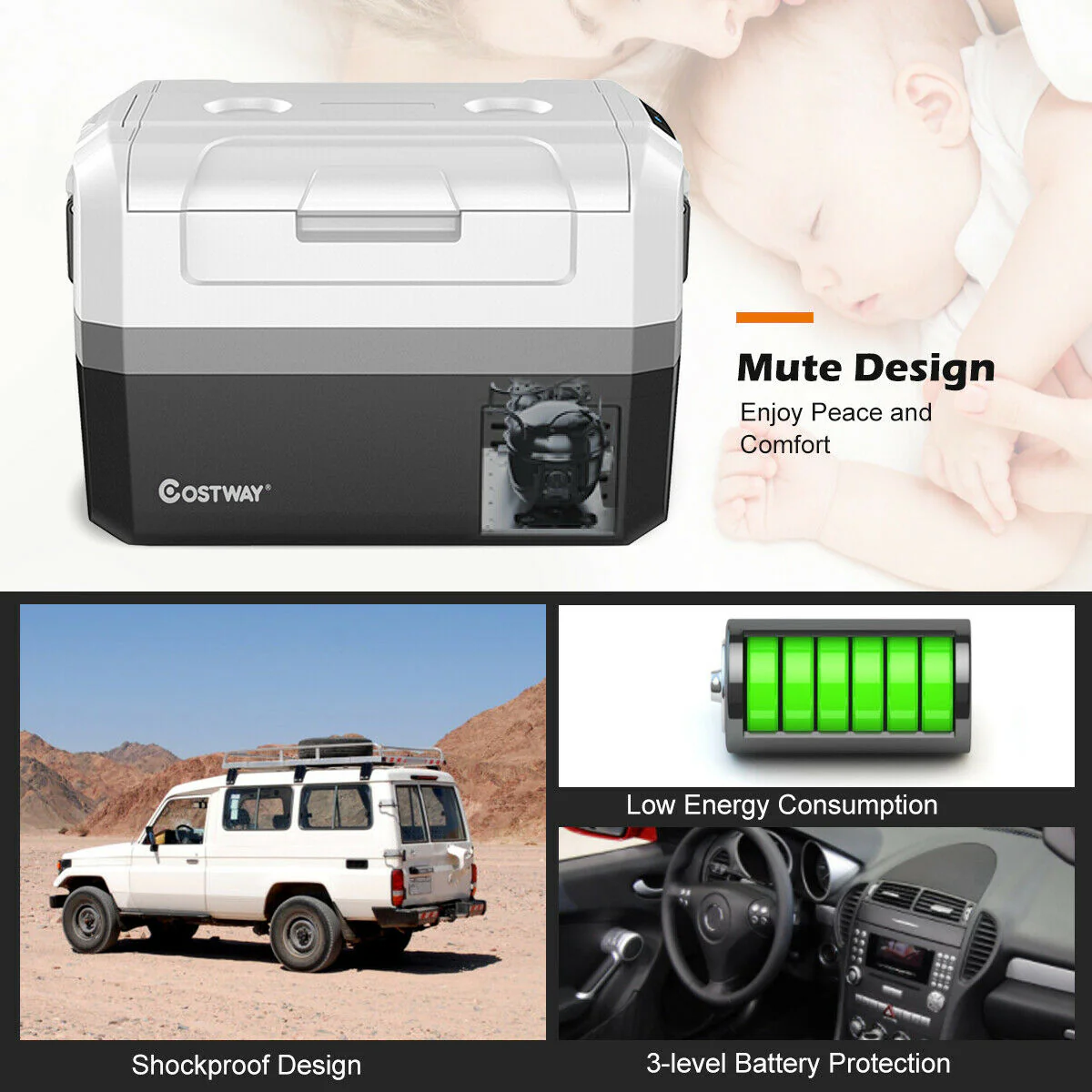 48 Quart Portable Electric Car Camping Cooler - Image 6
