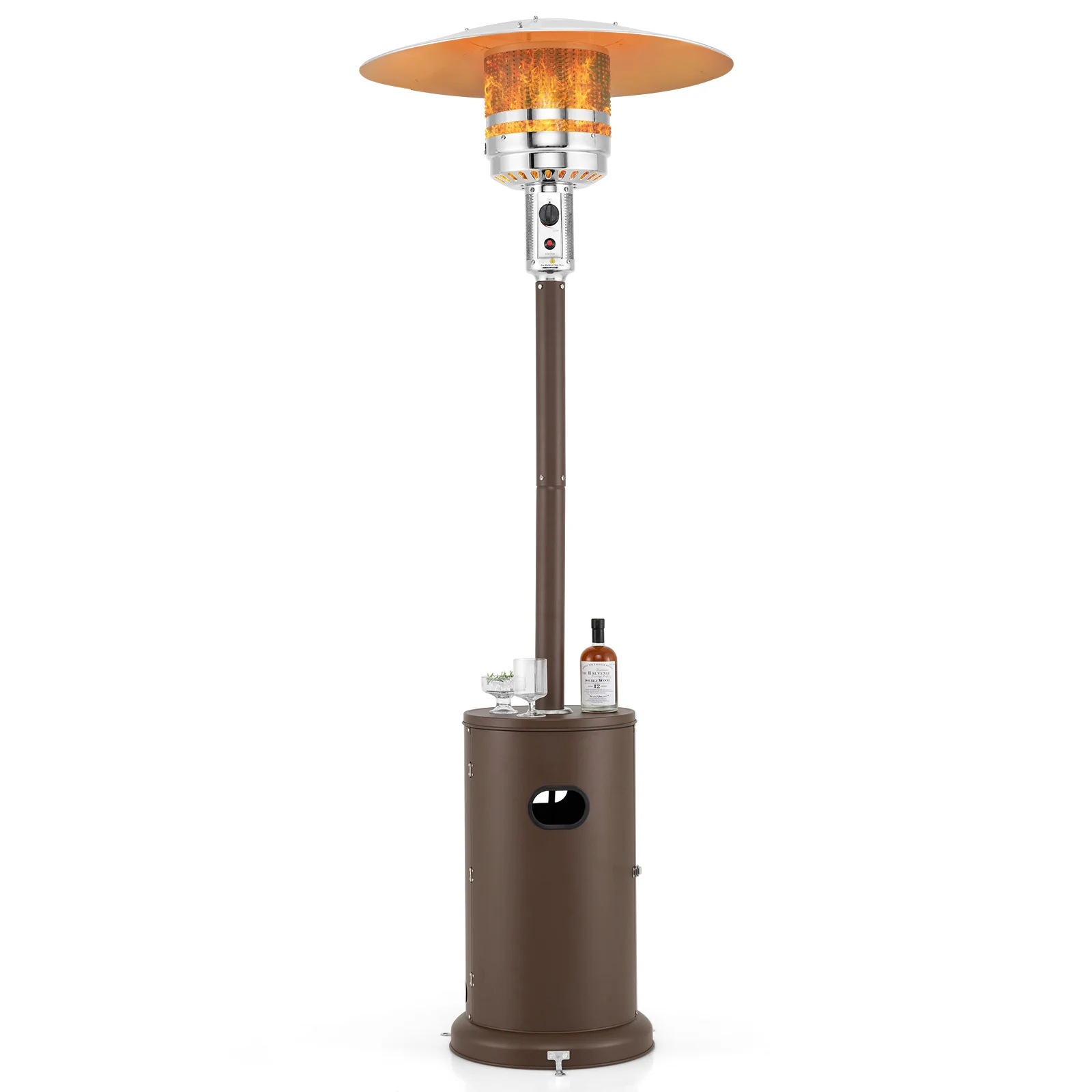 50000 BTU Propane Patio Heater with Round Table Design - Image 5