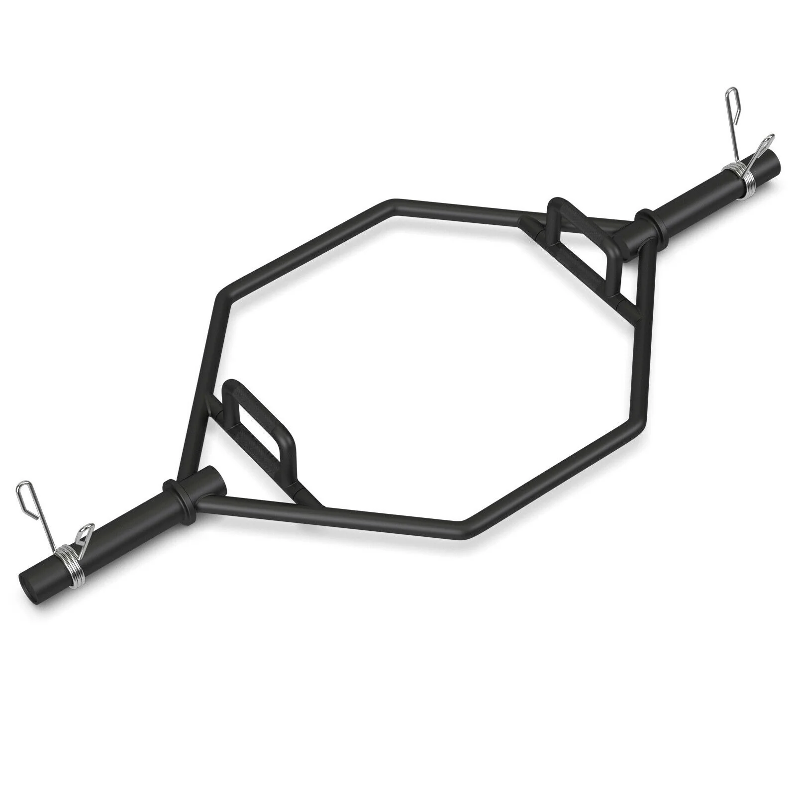 56 Inch Olympic Hexagon Deadlift Trap Bar with Folding Grips Powerlifting - Image 6