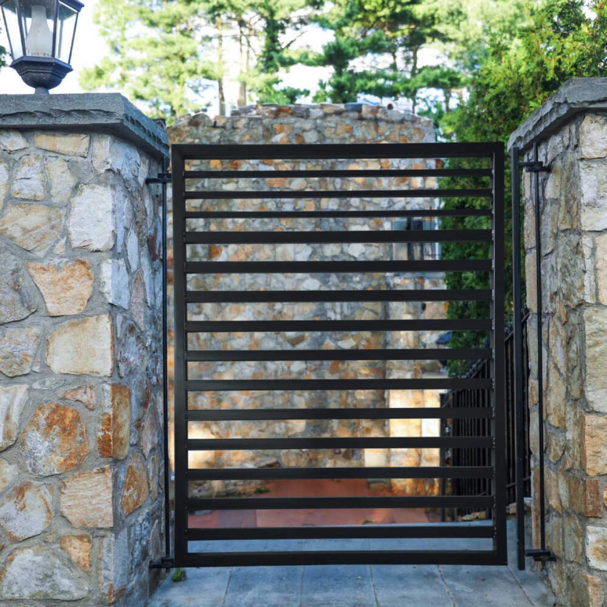 5FT Heavy-Duty Sofia Powder-Coated Galvanized Steel Pedestrian Gate - Image 3