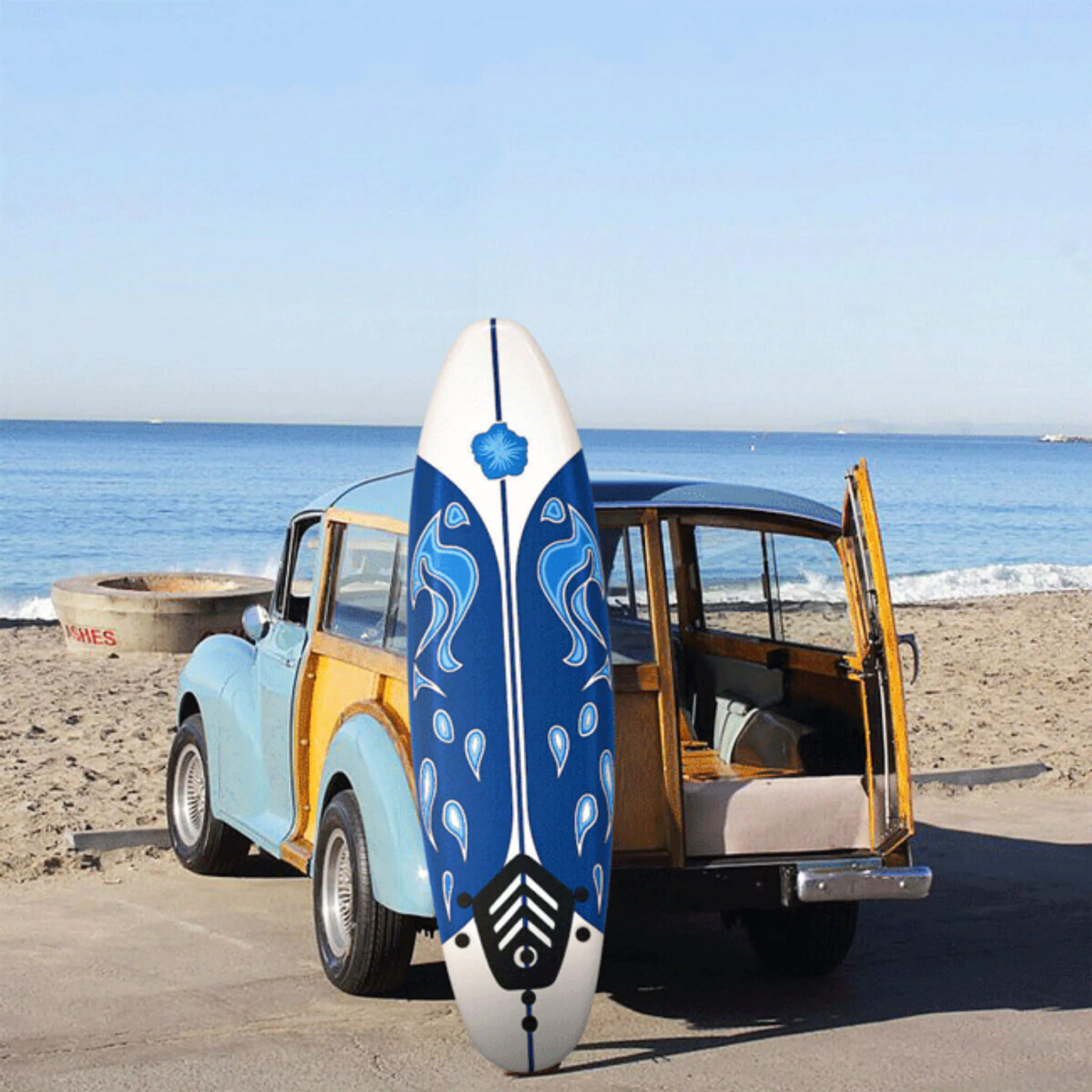 6FT Inflatable Blow Up Stand Up Paddle SUP Surfboard - Image 3