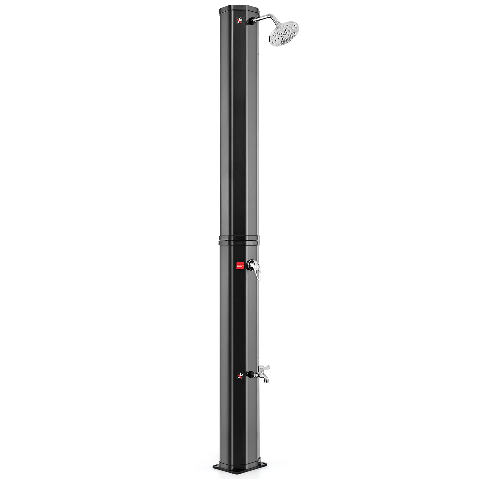7.5 Feet 15.9 Gallon Solar Heated Outdoor Shower with Shower Head - Image 3