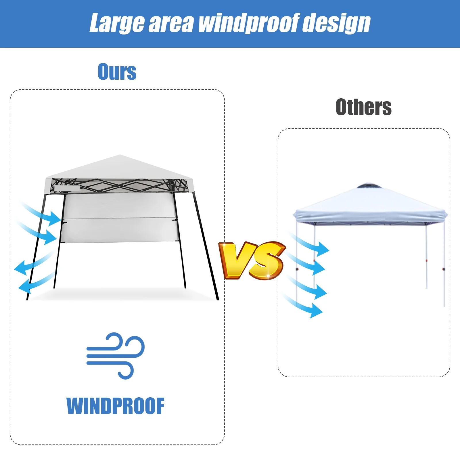 7 x 7 Feet Sland Adjustable Portable Canopy Tent with Backpack - Image 20
