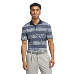 Adidas Golf Shirt - Go-To Stripe Print Polo - Image 3