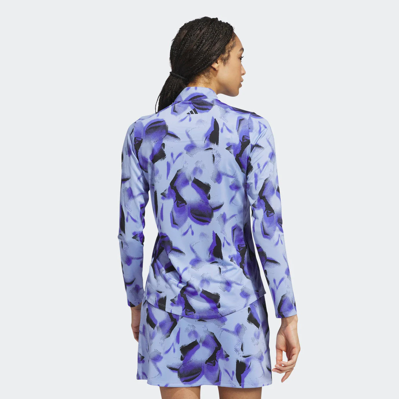 Adidas Ultimate365 Blue Spark Printed Quarter Zip - Image 4