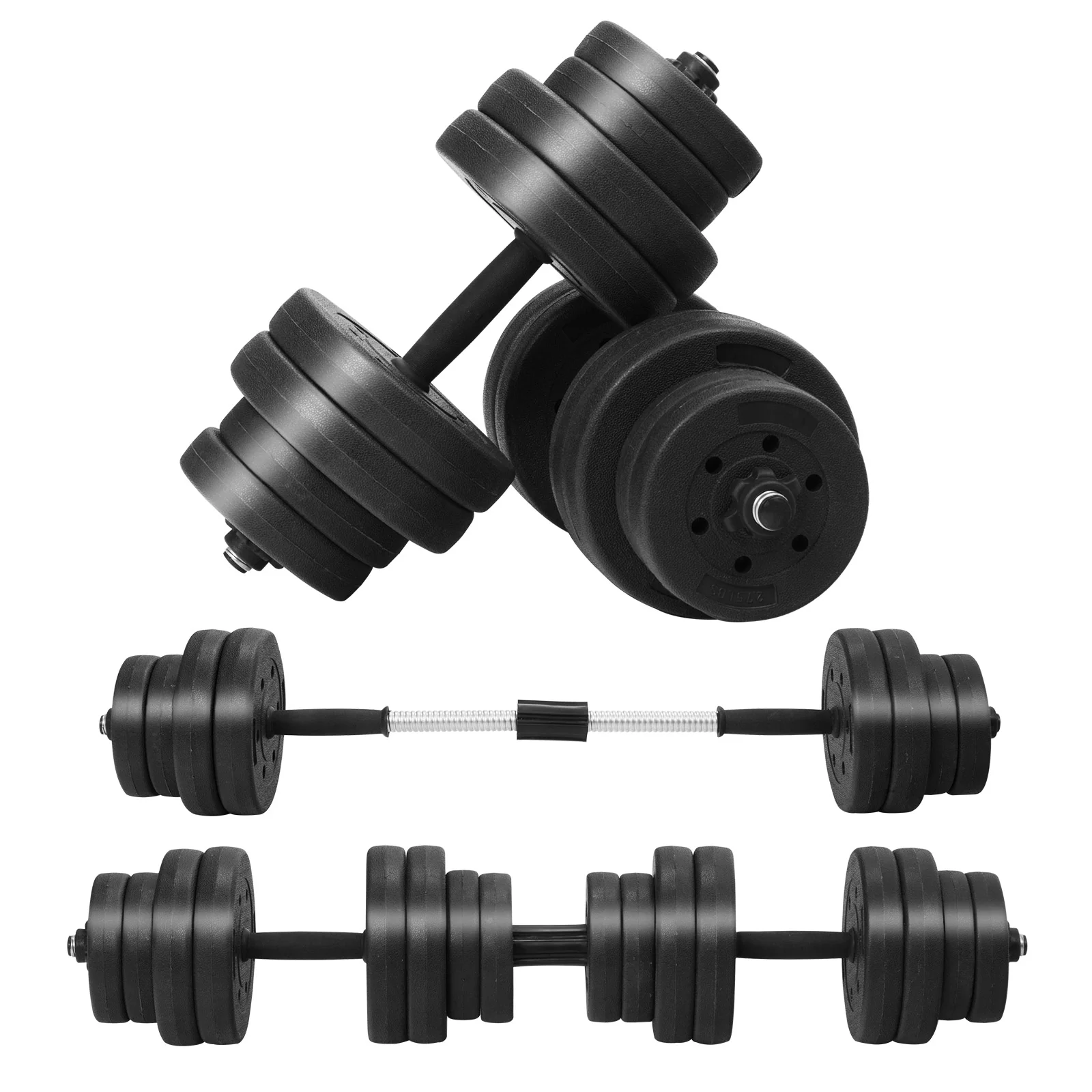 Adjustable Dumbbells 66 LBS Free Weights with Connectors for Home Gym Fitness Workout - Image 4