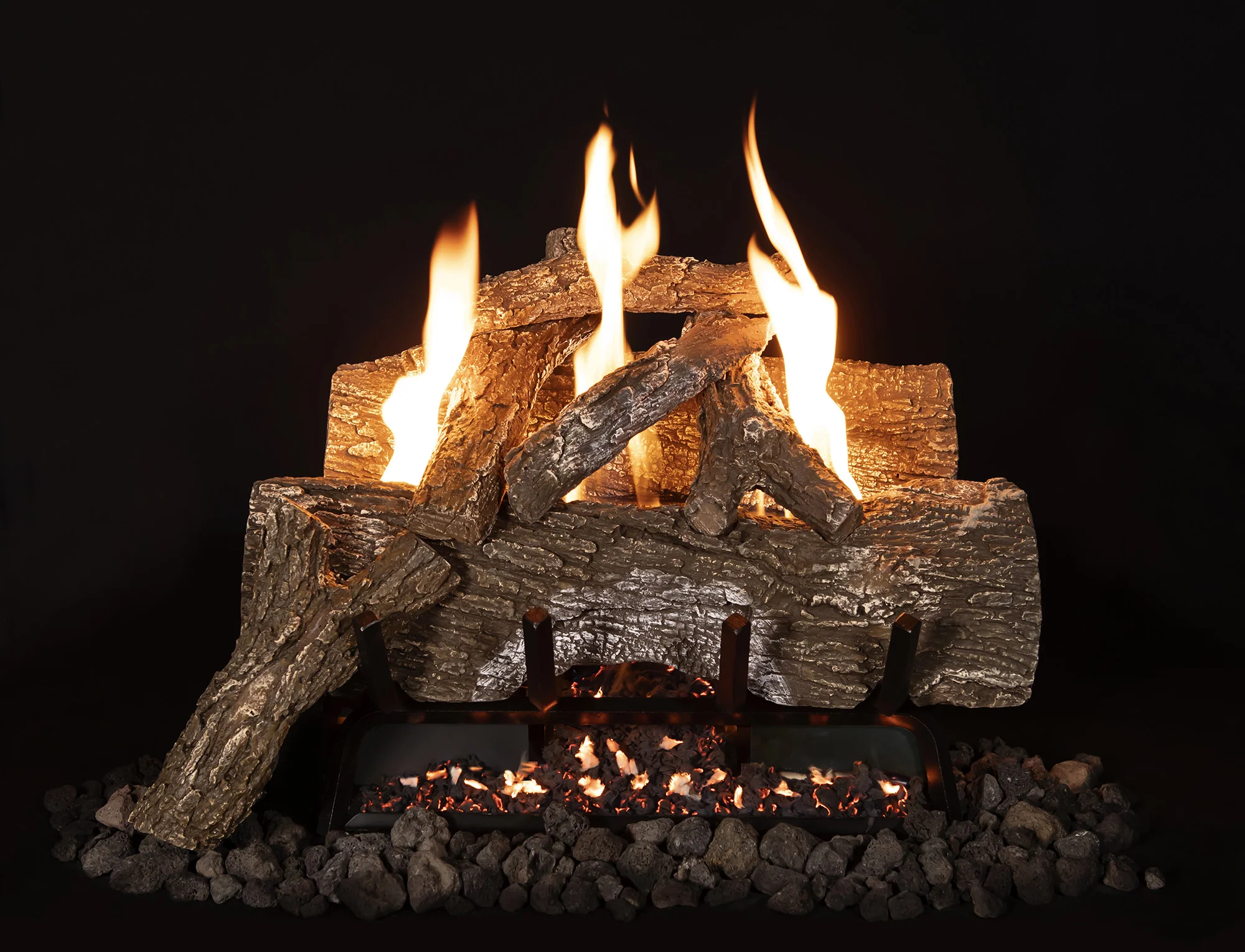 Aged Red Oak Vent Less Log Sets - Image 3