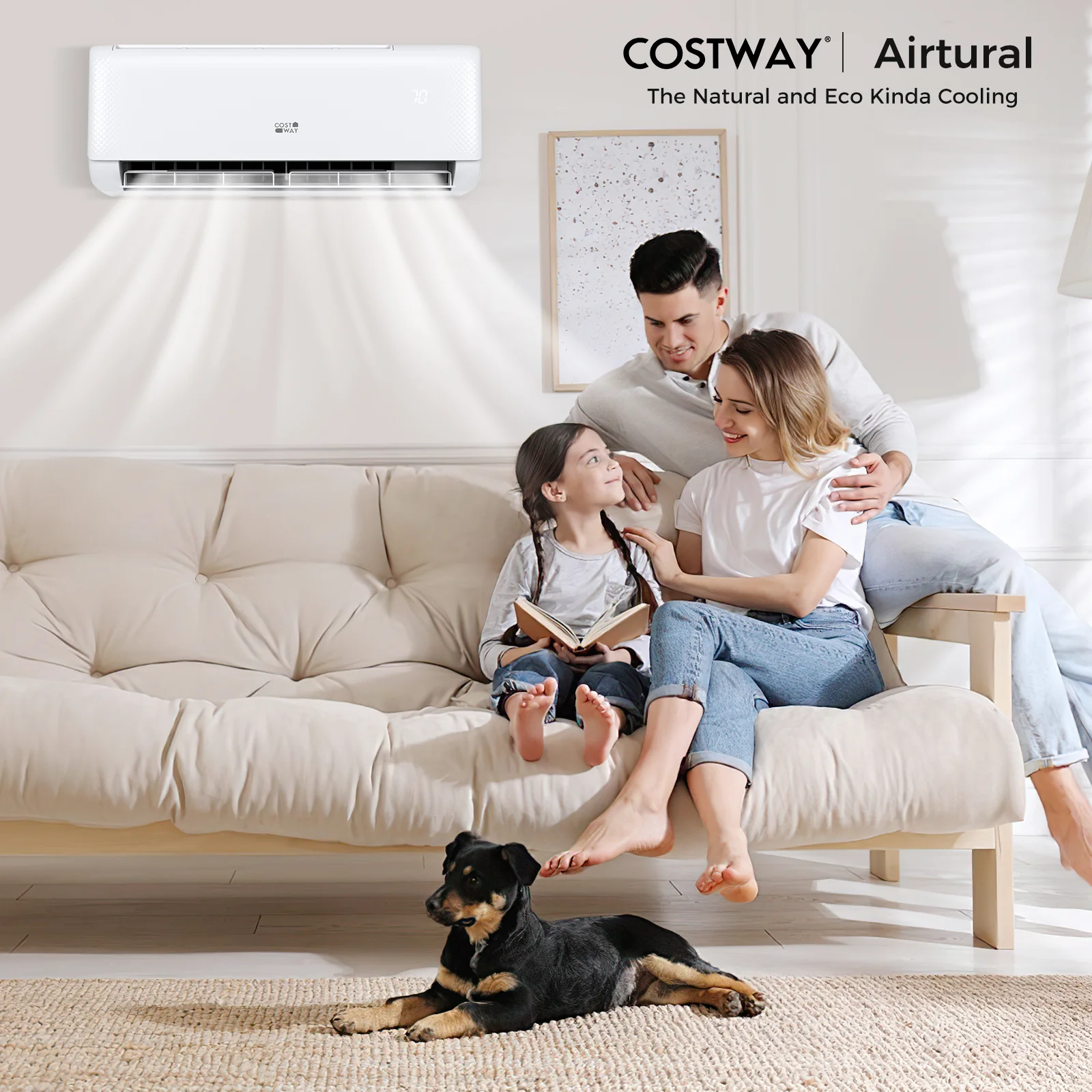Airtural Series 24000 BTU 21 SEER2 Mini Split Heat Pump Energy Star Certified WiFi Enabled