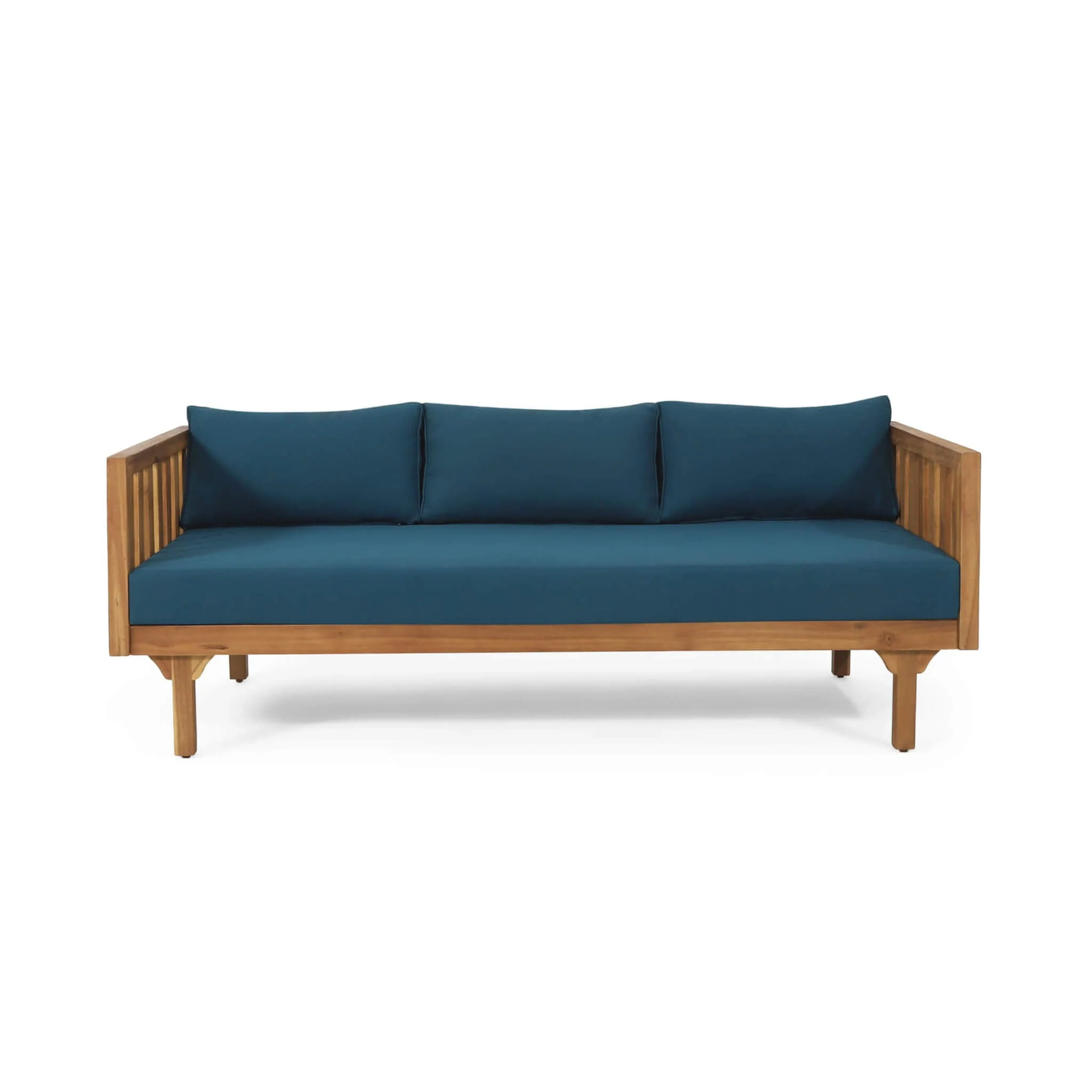 Alora 3-Seater Acacia Wood Daybed Sofa With Water-Resistant Cushions - Image 14