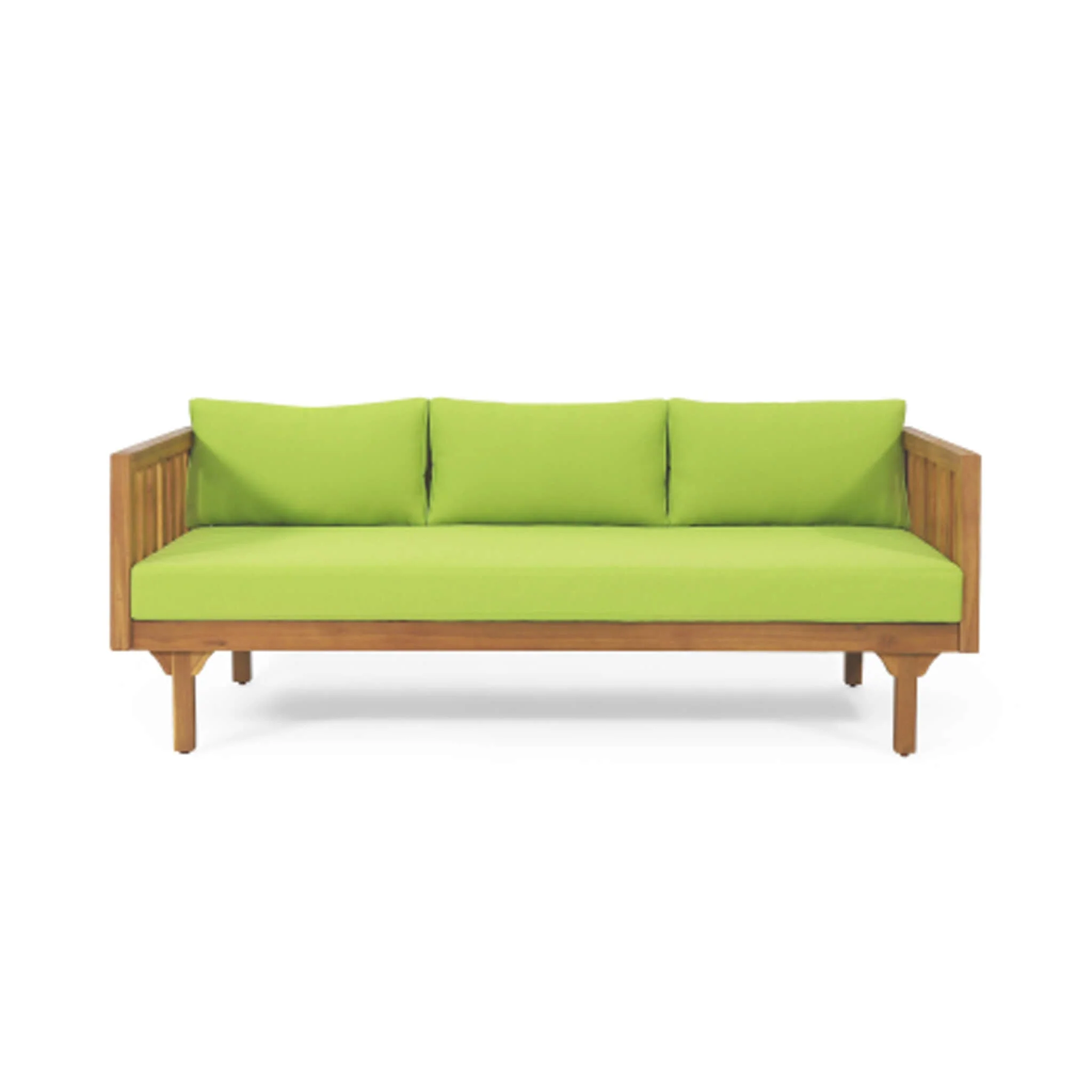 Alora 3-Seater Acacia Wood Daybed Sofa With Water-Resistant Cushions - Image 15