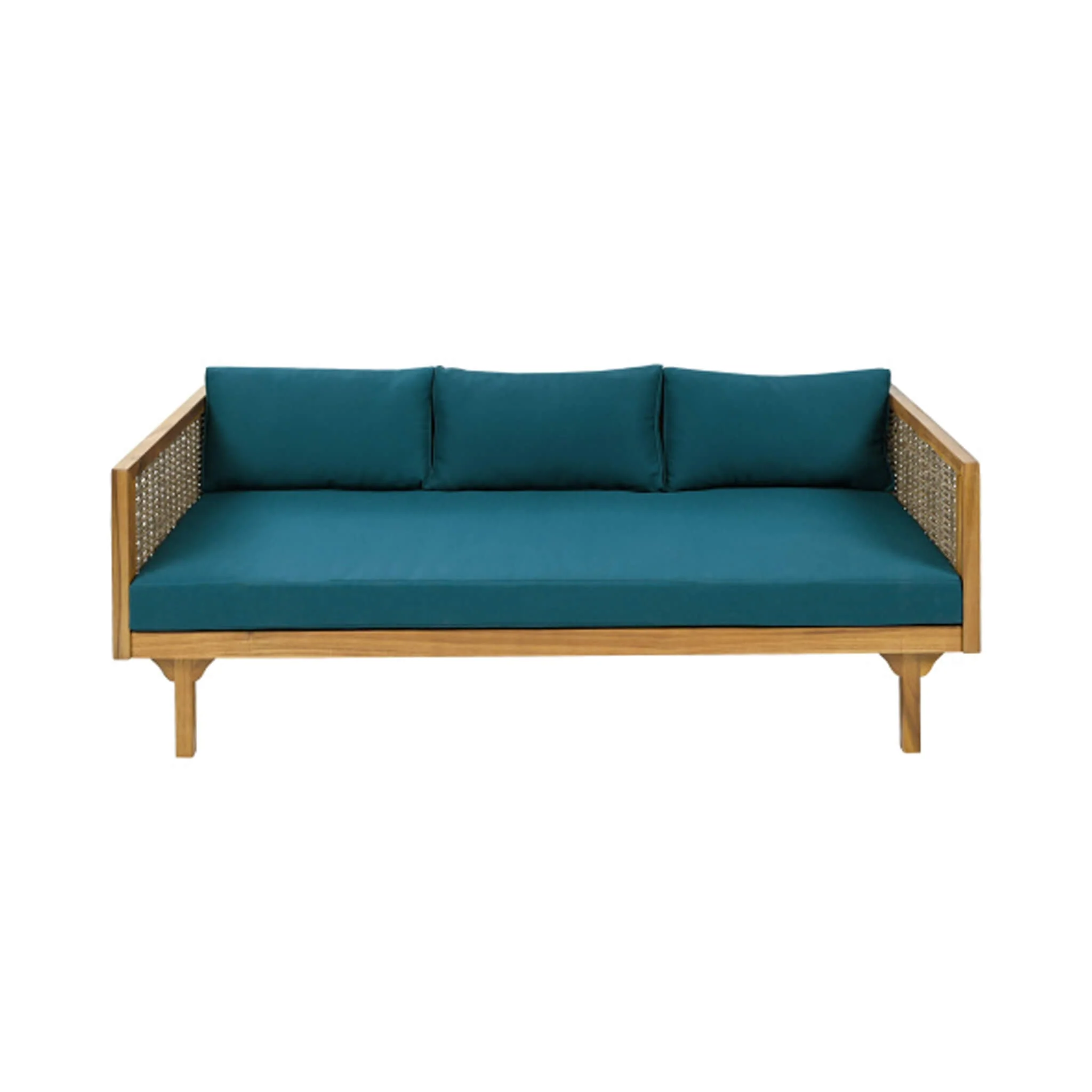 Alora 3-Seater Acacia Wood Daybed Sofa With Water-Resistant Cushions - Image 25
