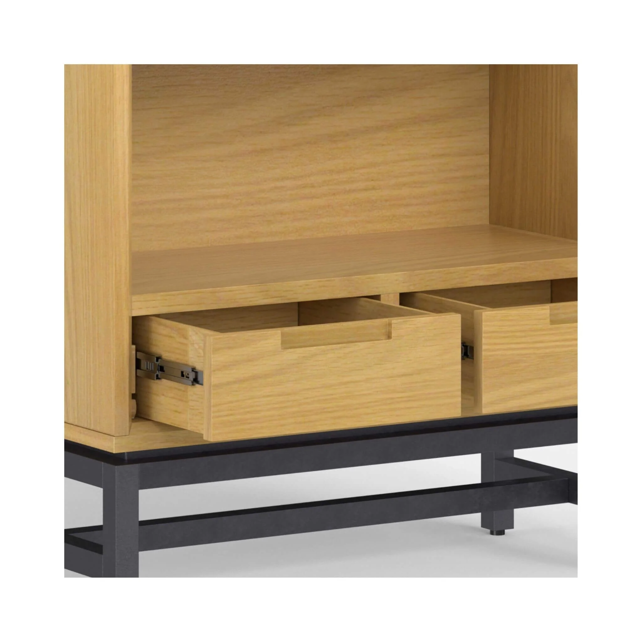 Alora Banting Mid-Century Oak Veneer Bookcase With Adjustable Shelves - Image 8